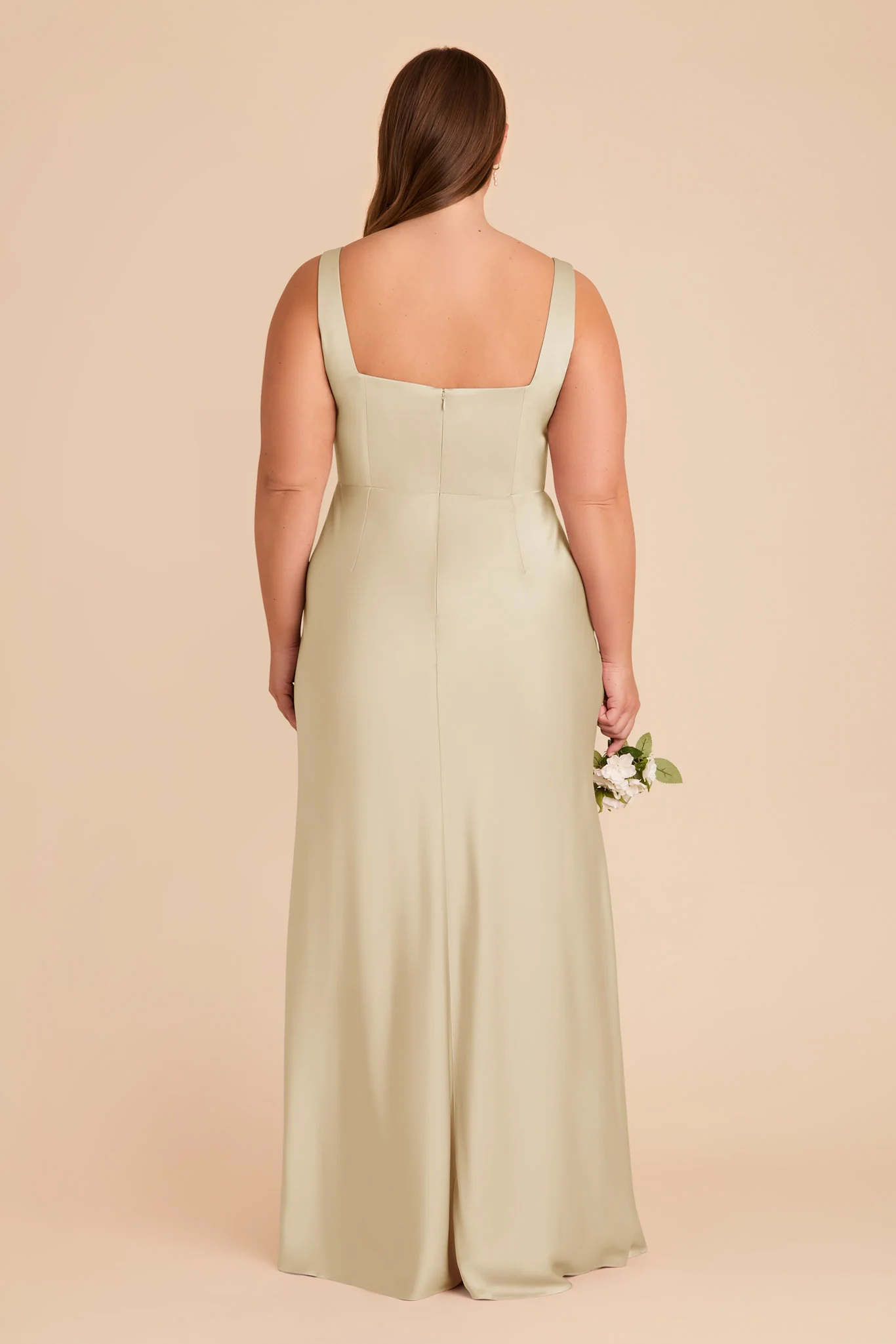 Alex Matte Satin Dress - Prosecco - Image 10
