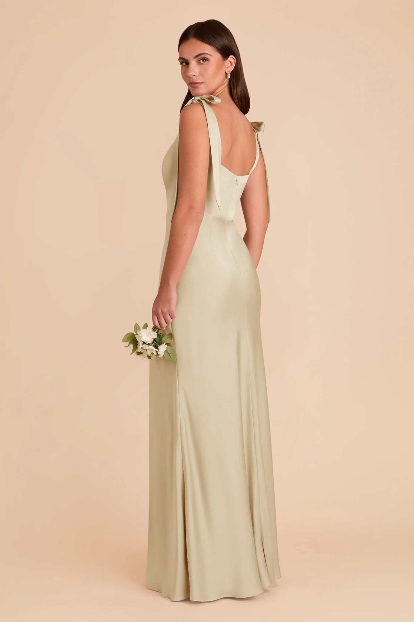 Alex Matte Satin Dress - Prosecco - Image 5