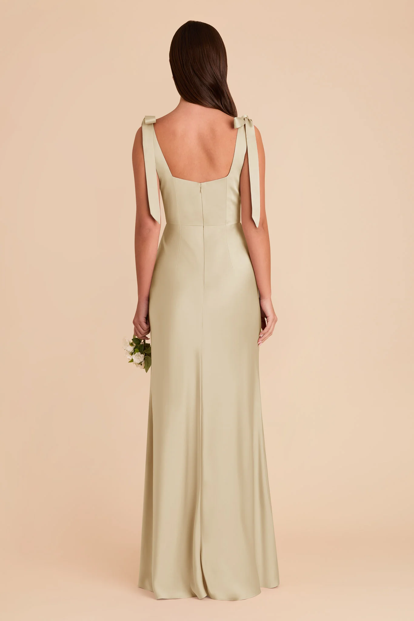 Alex Matte Satin Dress - Prosecco - Image 6