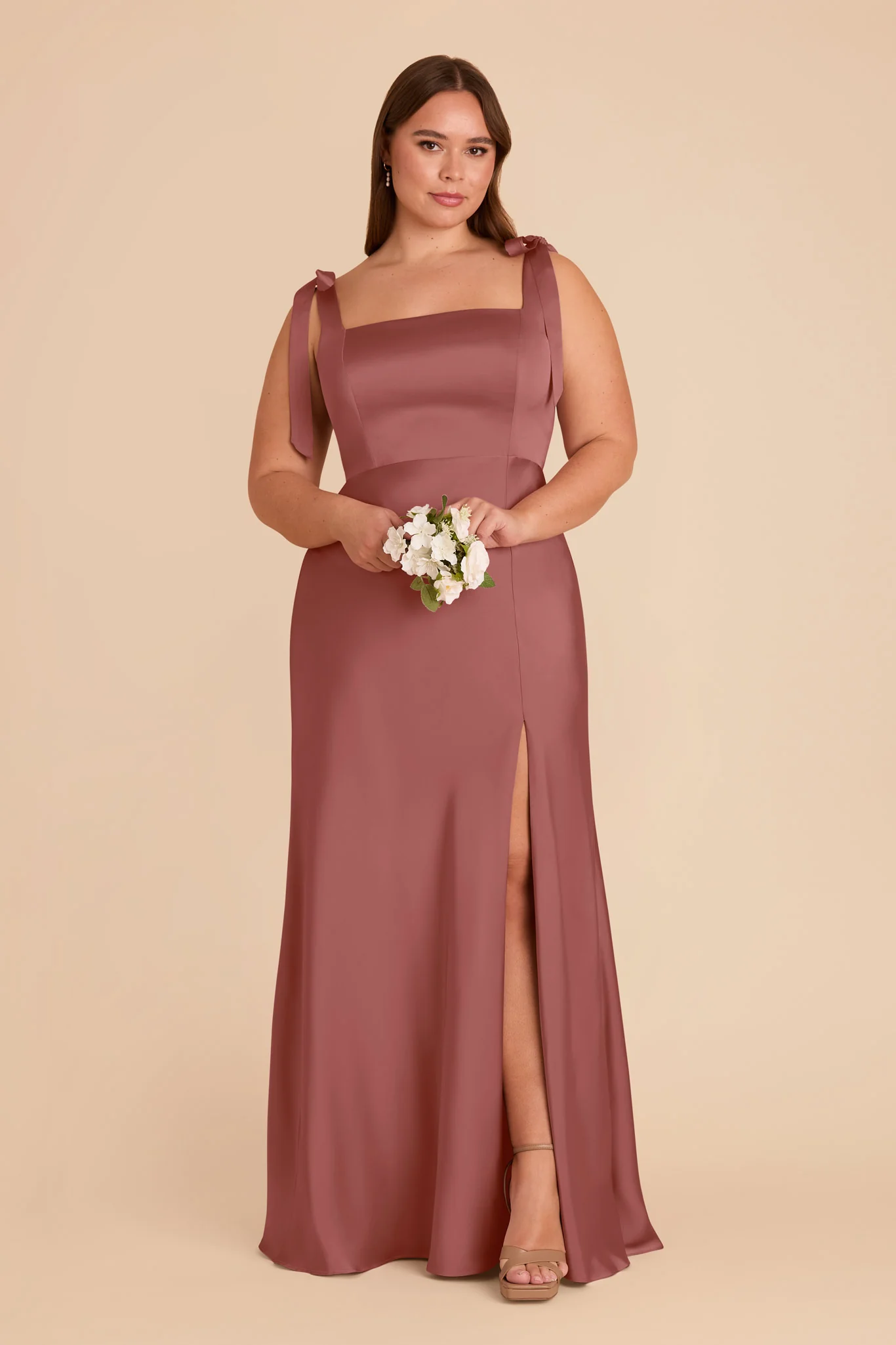 Alex Matte Satin Dress - Wild Rose - Image 2