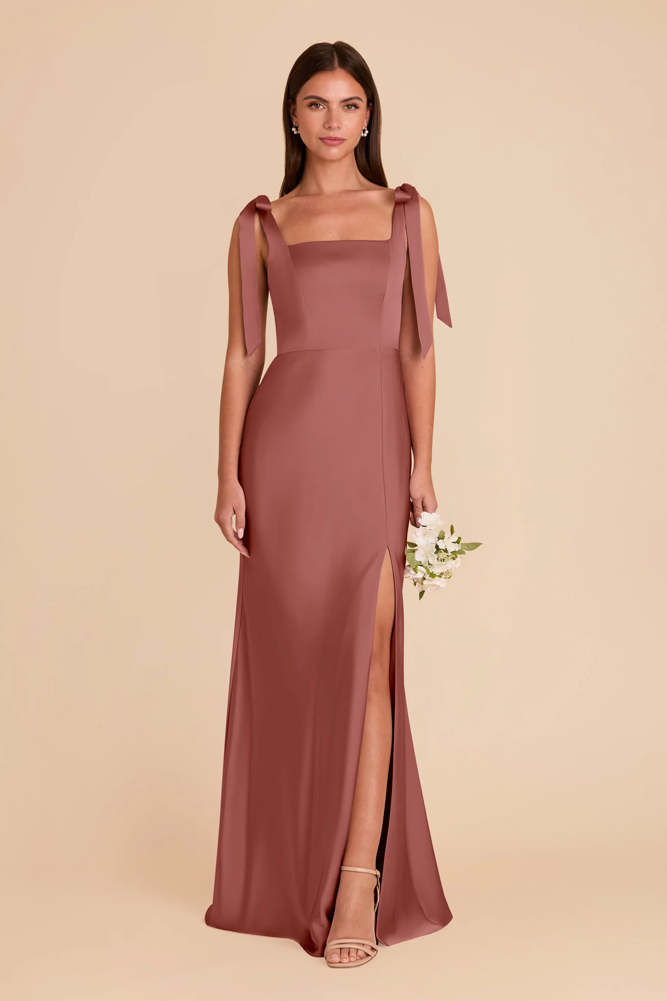 Alex Matte Satin Dress - Wild Rose - Image 3
