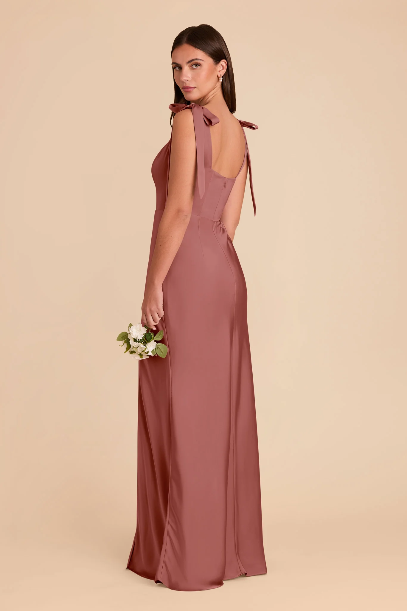 Alex Matte Satin Dress - Wild Rose - Image 4