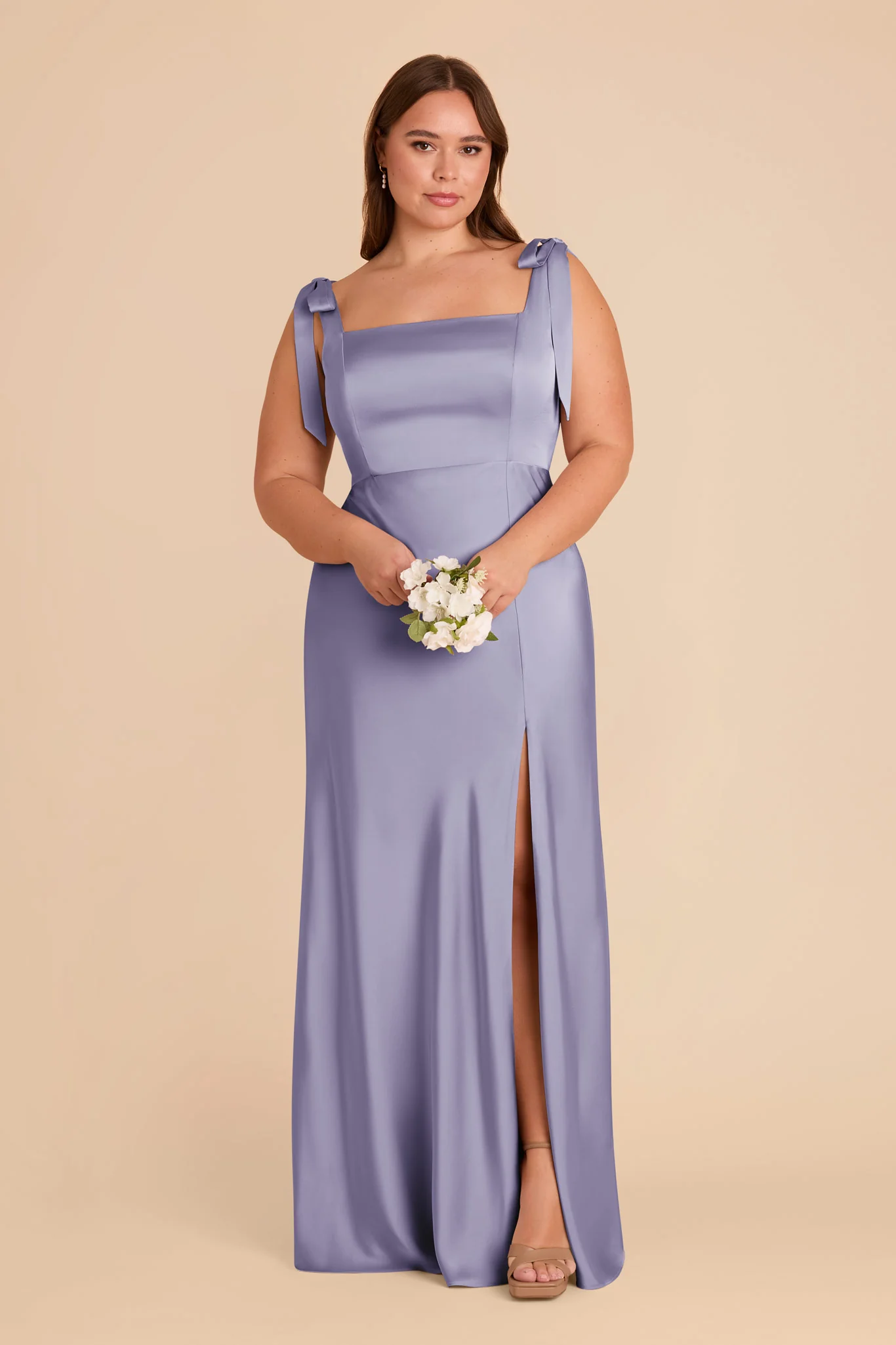 Alex Matte Satin Dress - Wisteria - Image 7