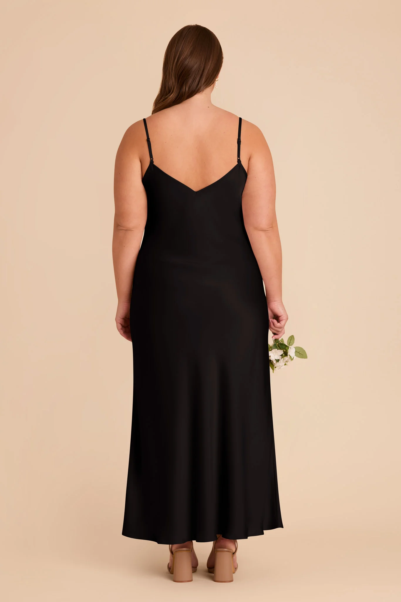 Alice Matte Satin Dress - Black - Image 8