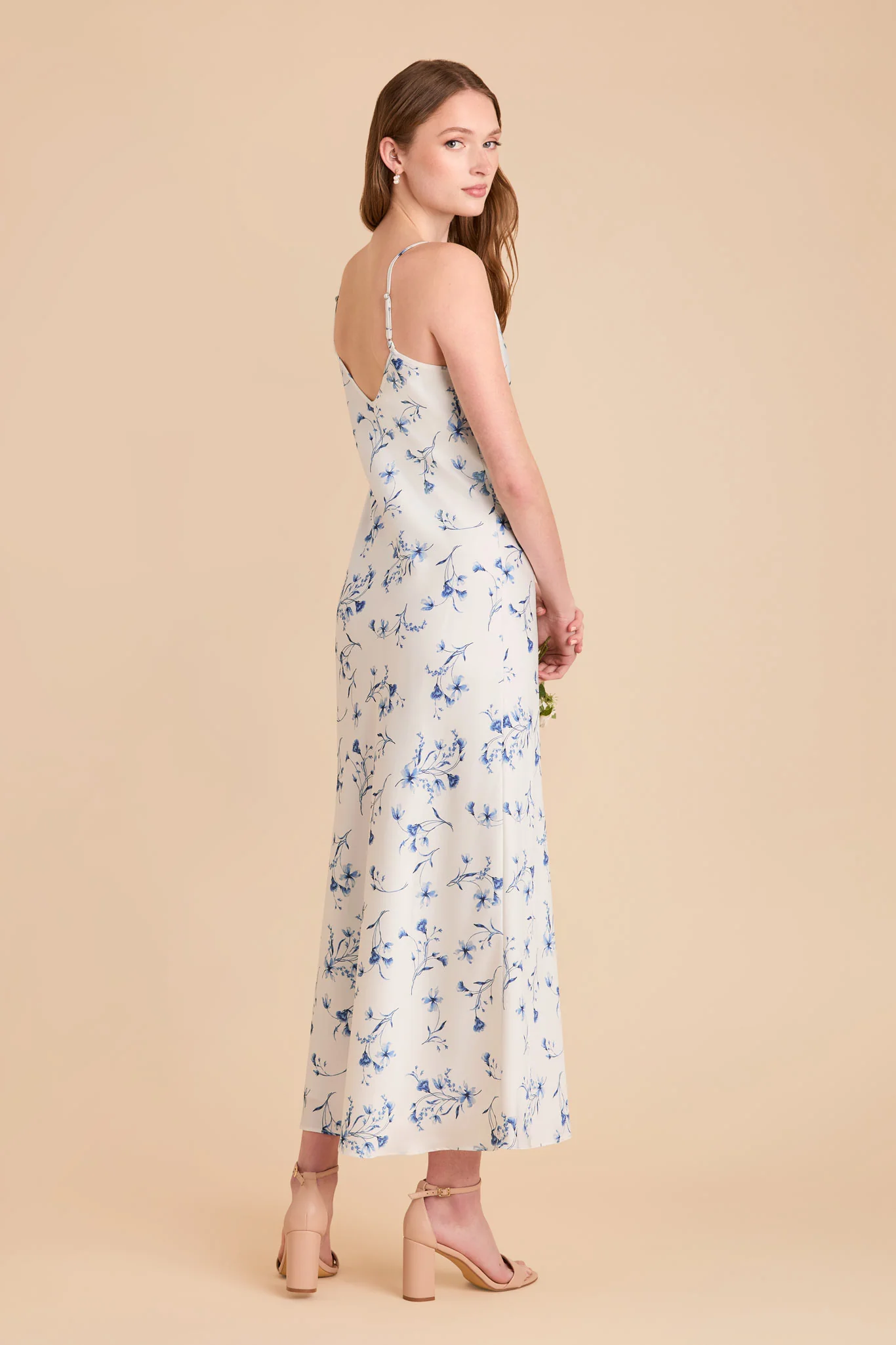 Alice Matte Satin Dress - Blue Le Fleur - Image 3