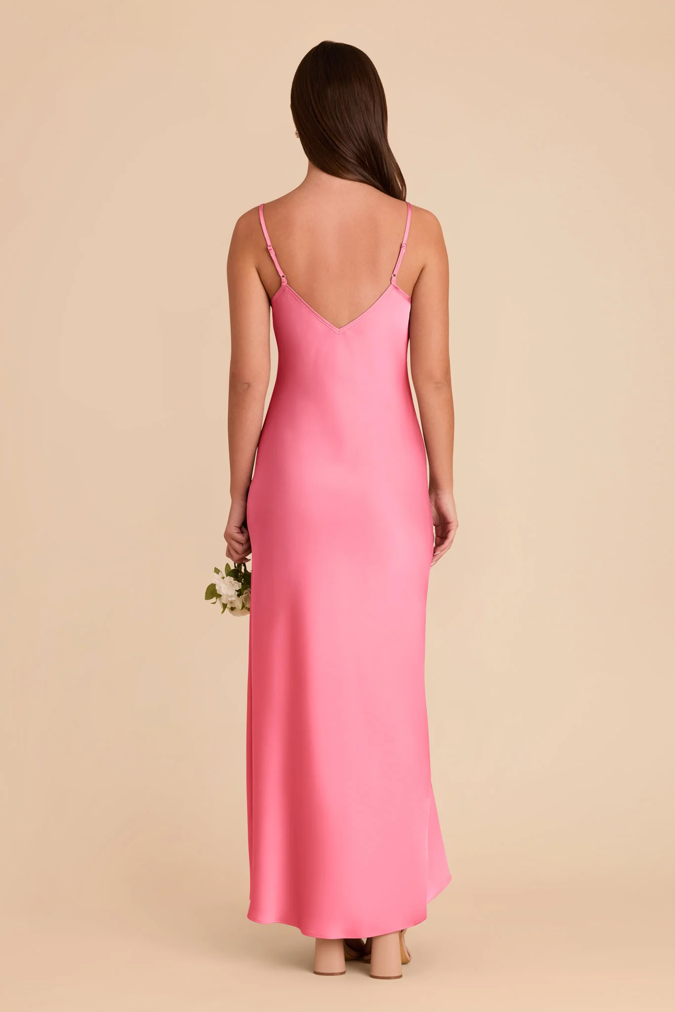 Alice Matte Satin Dress - Bon Bon Pink - Image 5