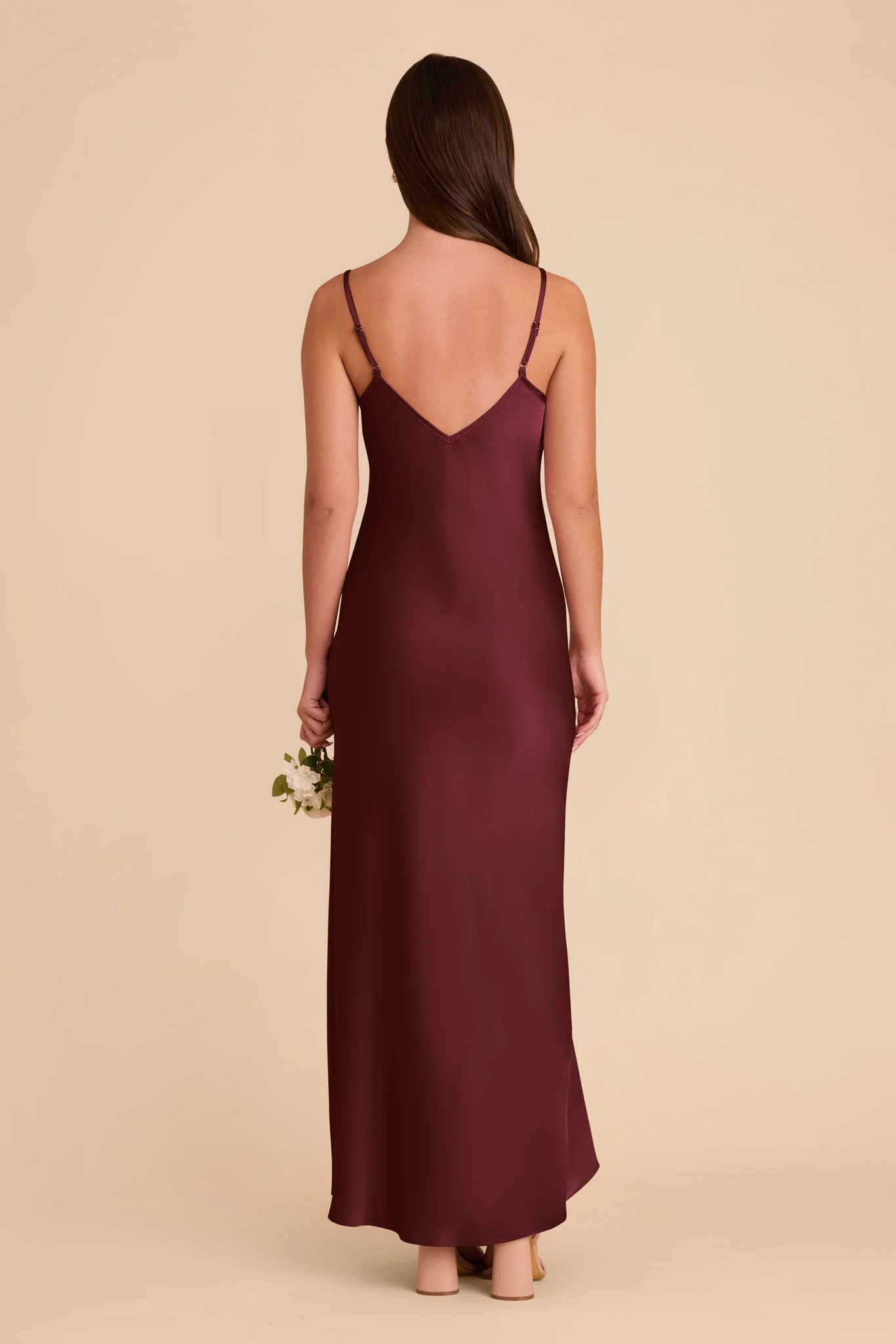 Alice Matte Satin Dress - Cabernet - Image 5
