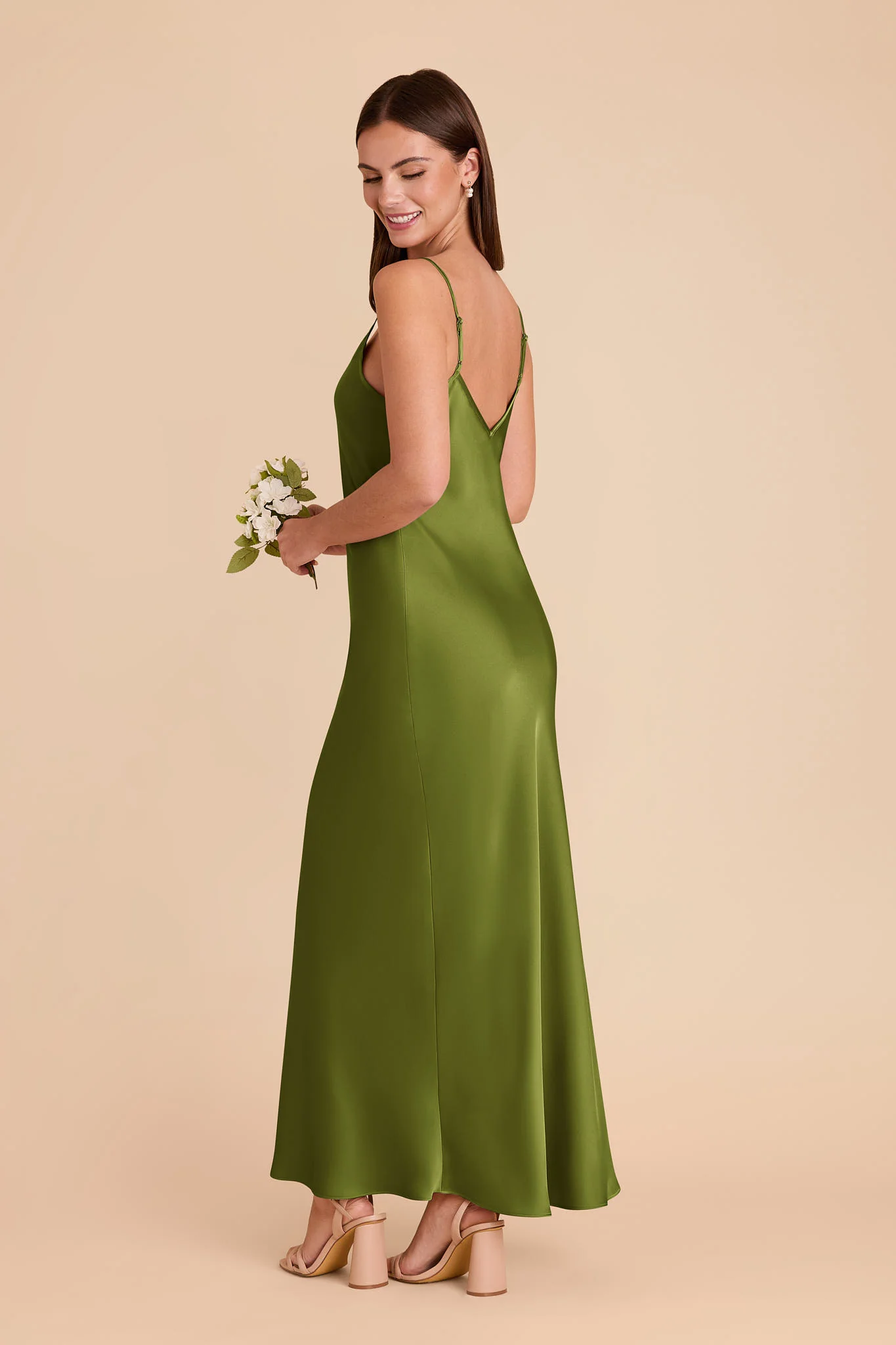 Alice Matte Satin Dress - Cactus - Image 4