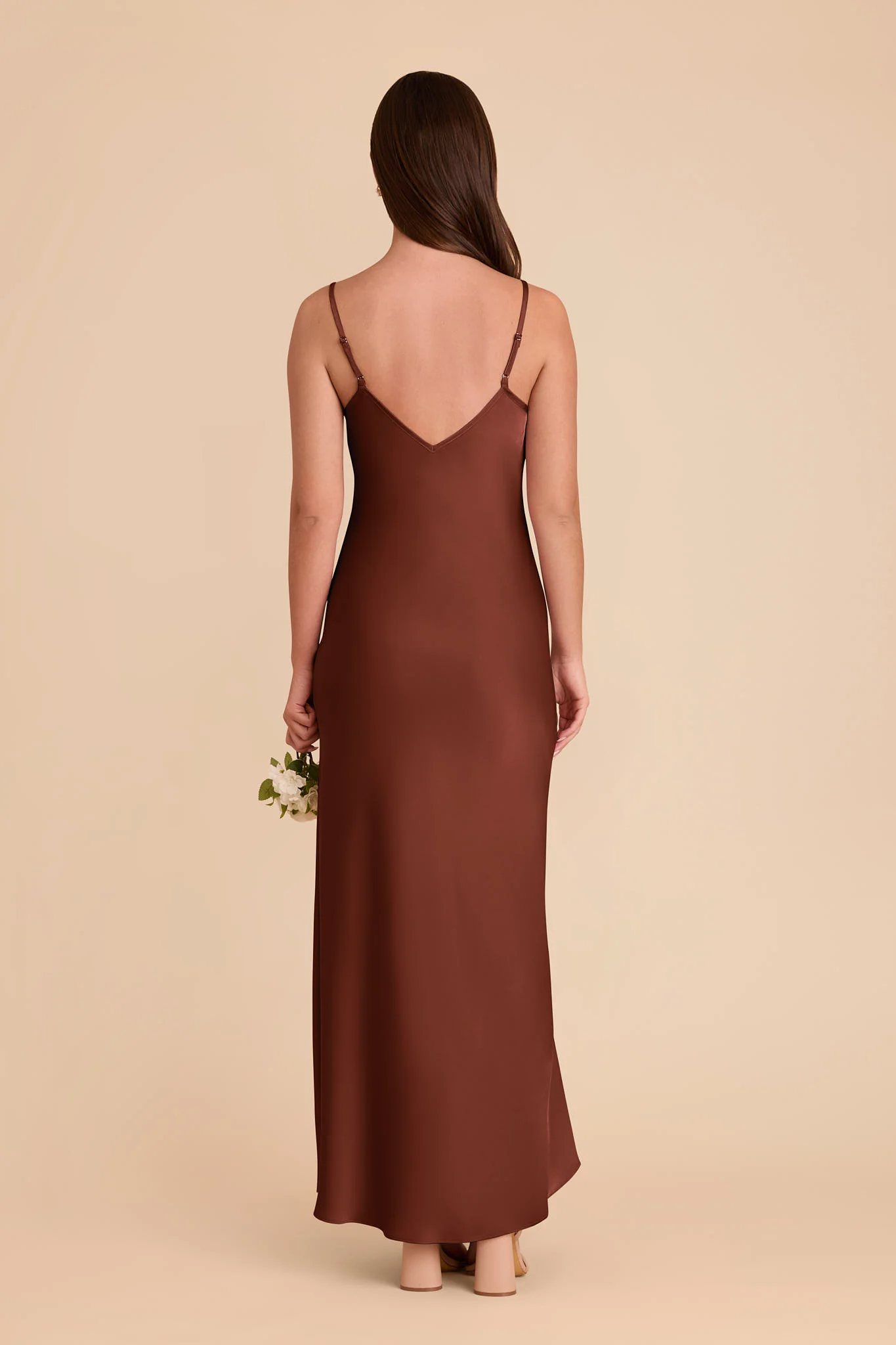 Alice Matte Satin Dress - Cognac - Image 5