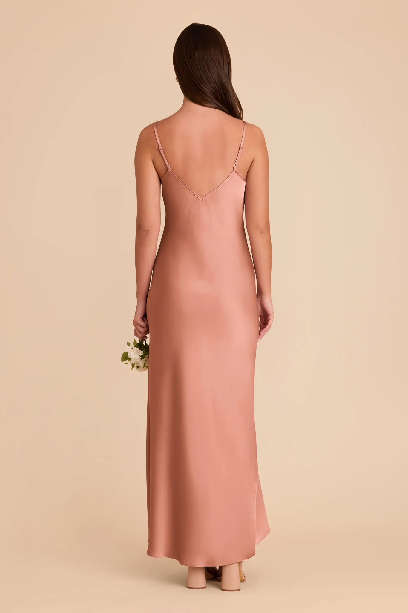 Alice Matte Satin Dress - Desert Rose - Image 4