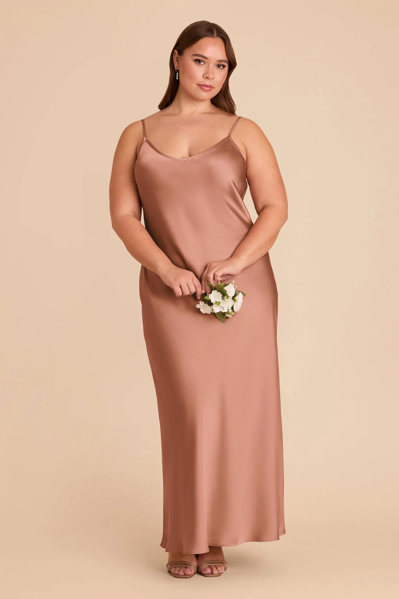 Alice Matte Satin Dress - Desert Rose - Image 6