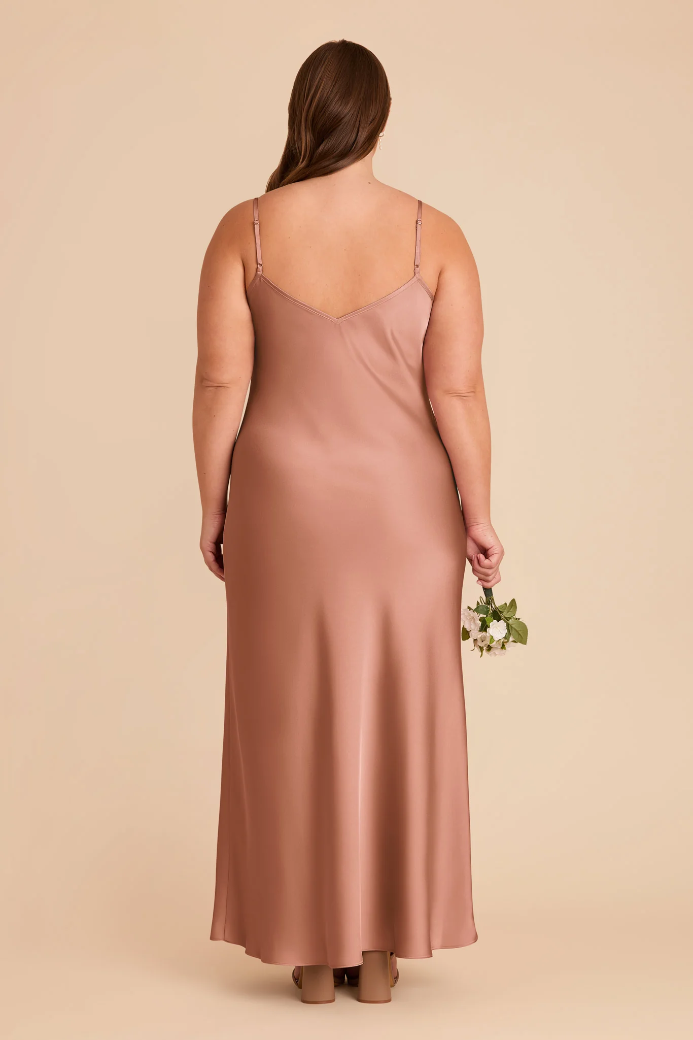 Alice Matte Satin Dress - Desert Rose - Image 8