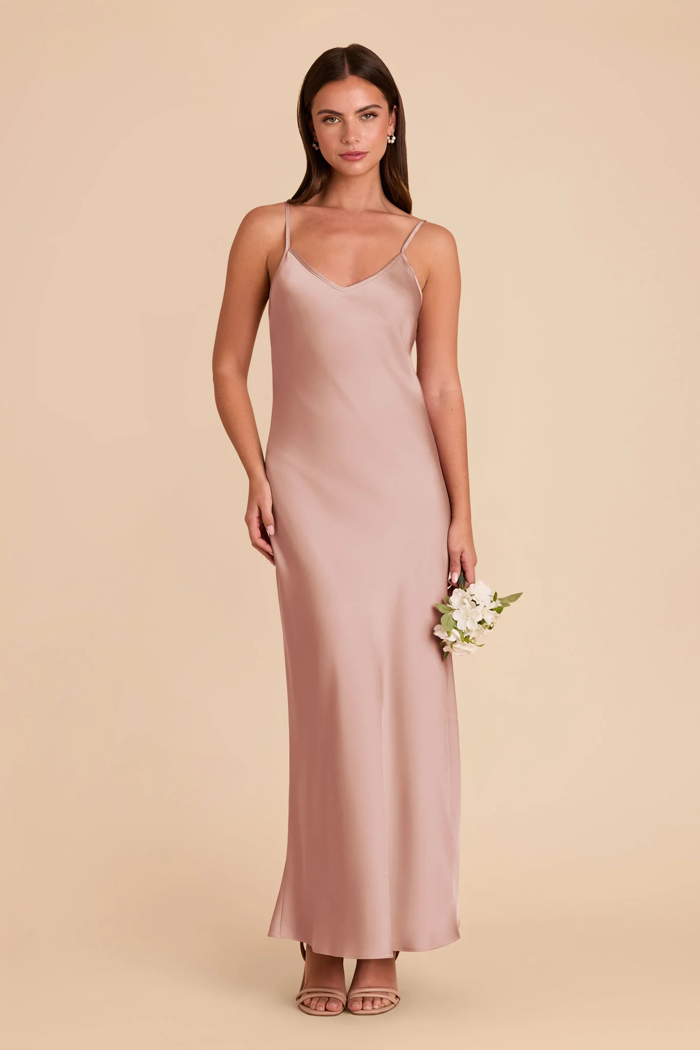 Alice Matte Satin Dress - English Rose - Image 3