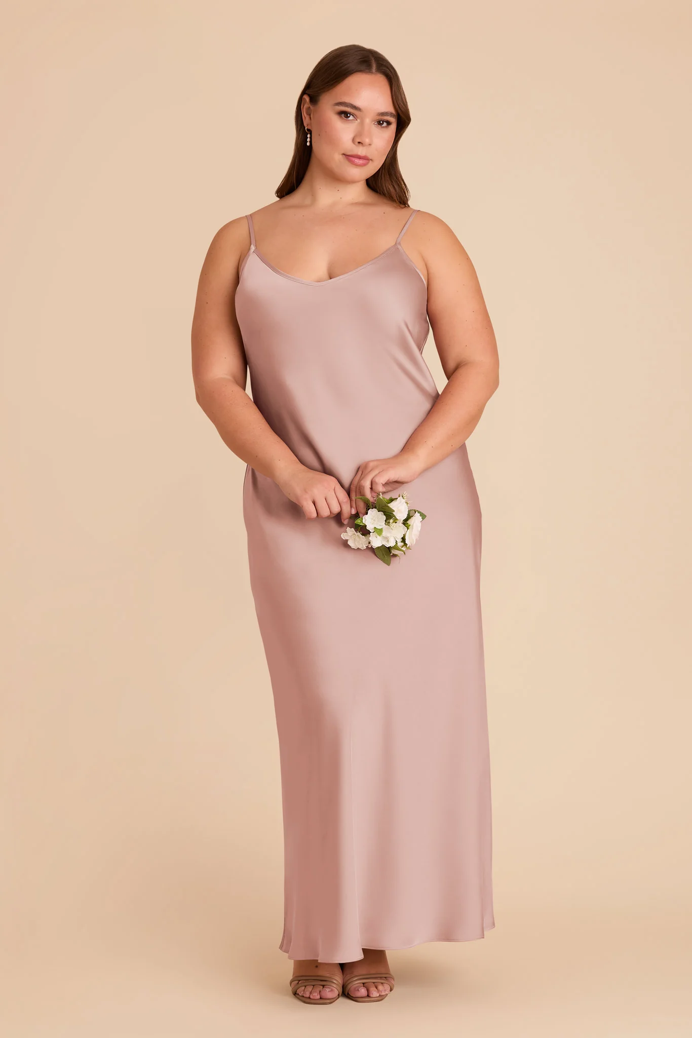 Alice Matte Satin Dress - English Rose - Image 6