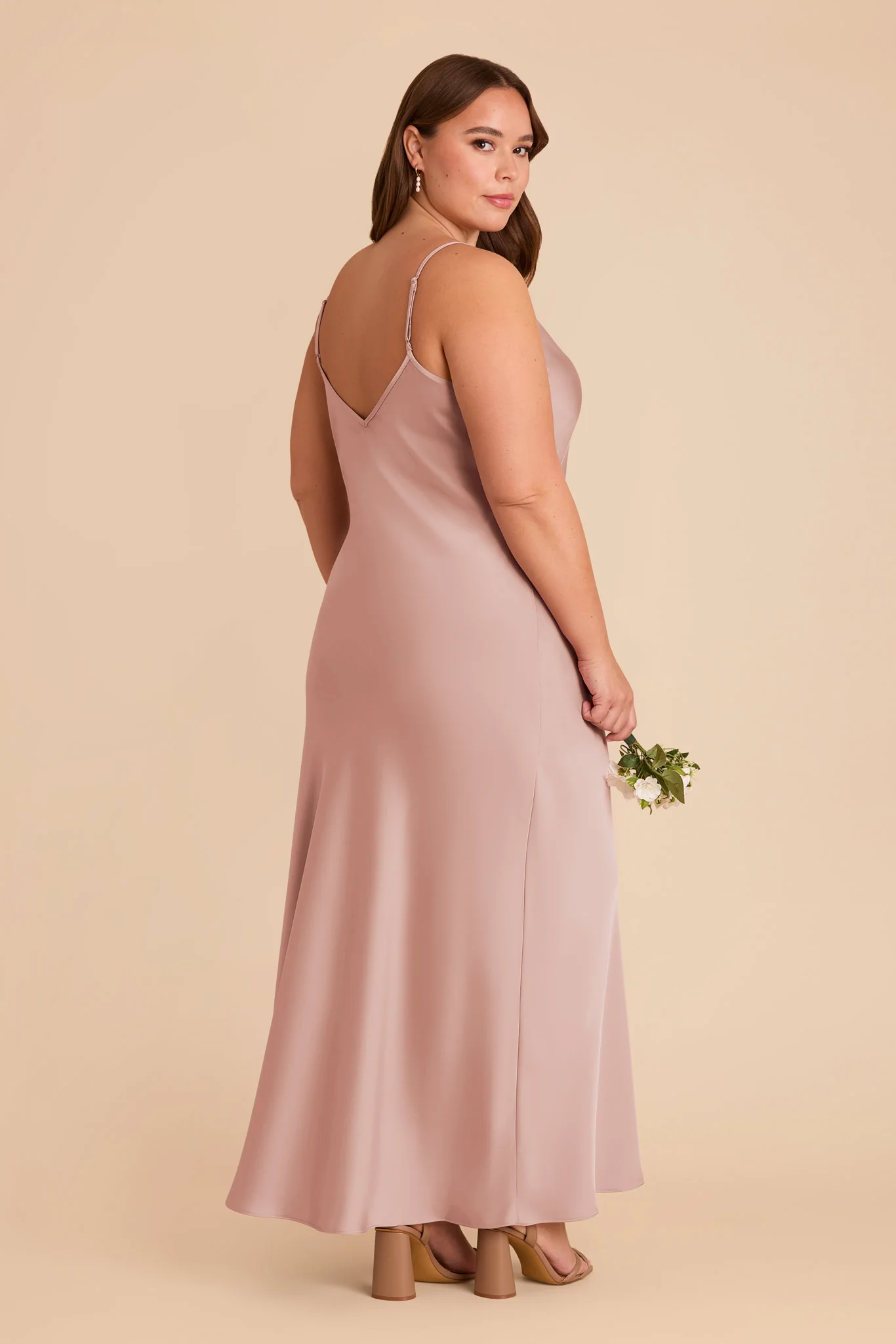 Alice Matte Satin Dress - English Rose - Image 7