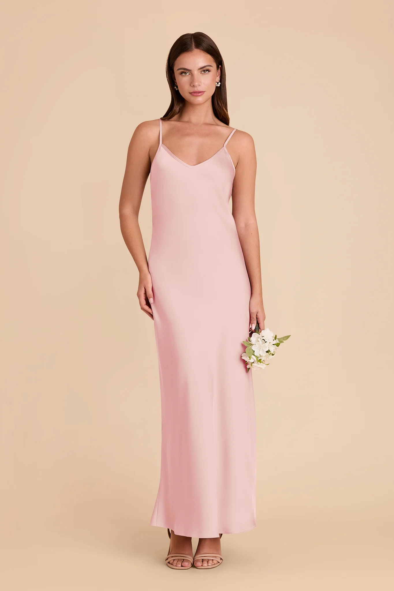 Alice Matte Satin Dress - Fondant Pink
