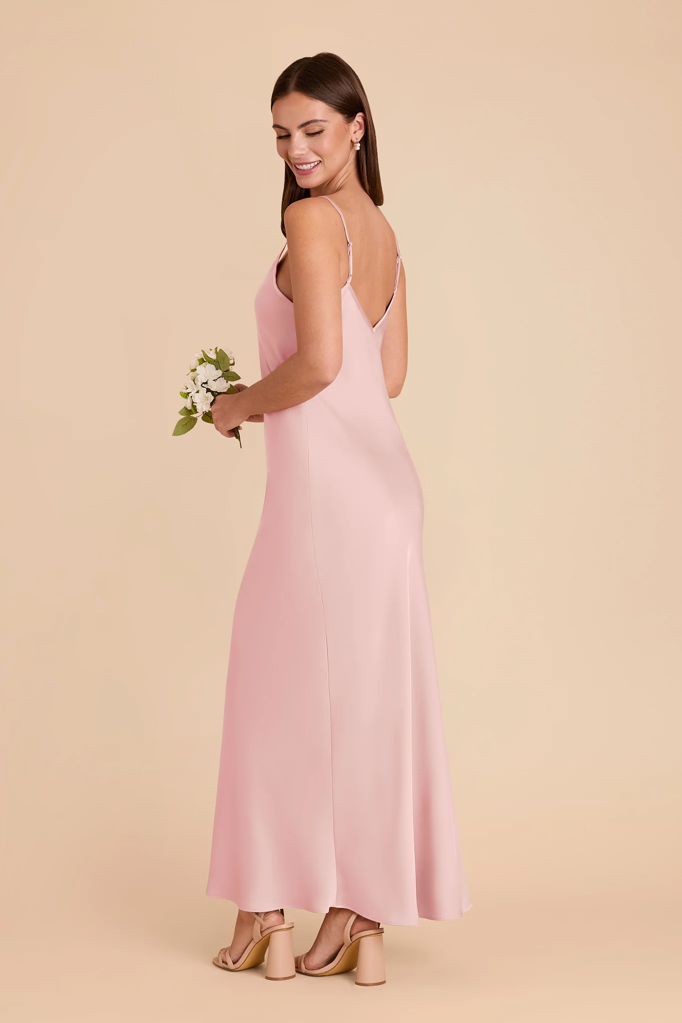 Alice Matte Satin Dress - Fondant Pink - Image 4