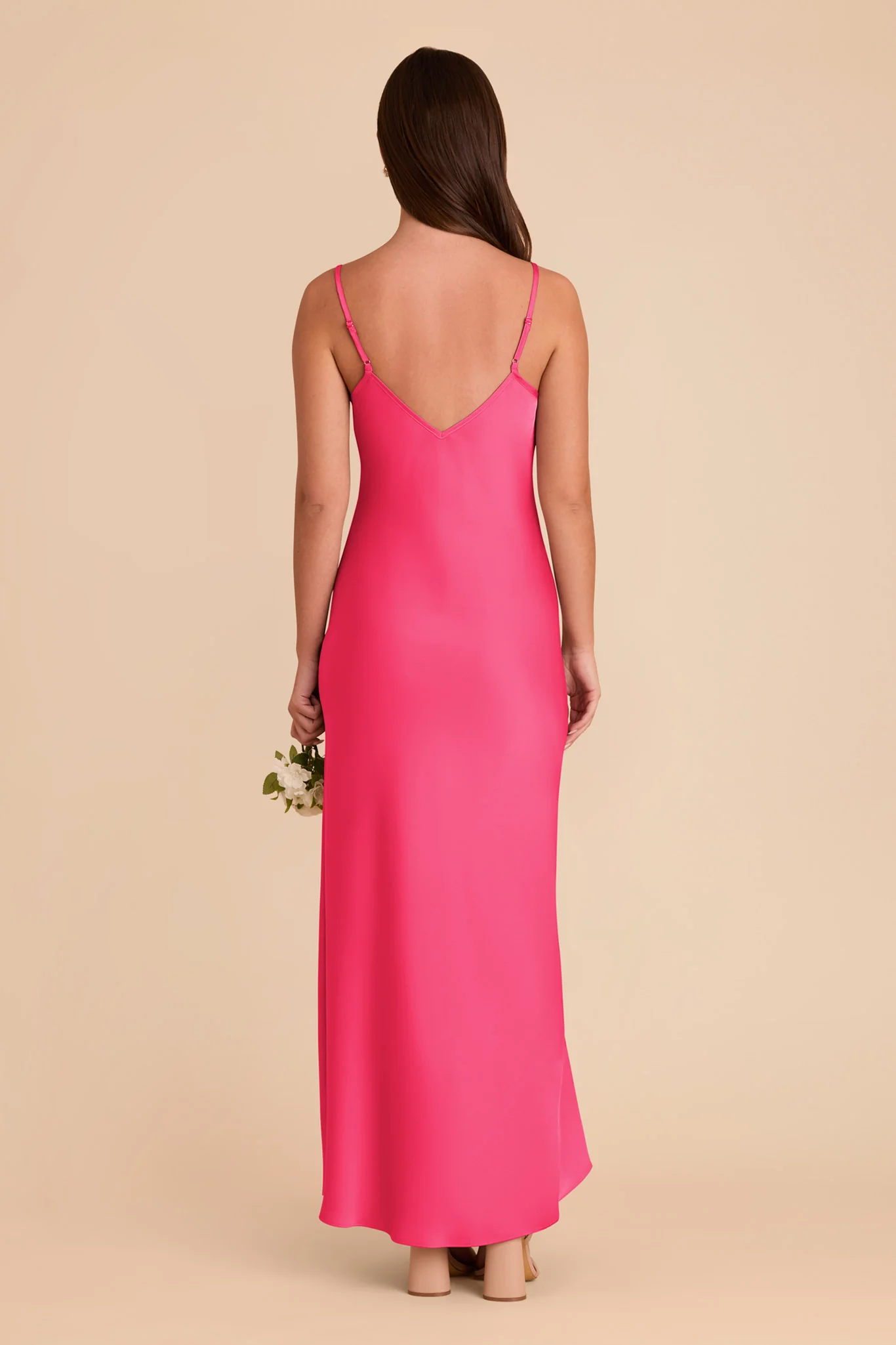 Alice Matte Satin Dress - Fuchsia - Image 4