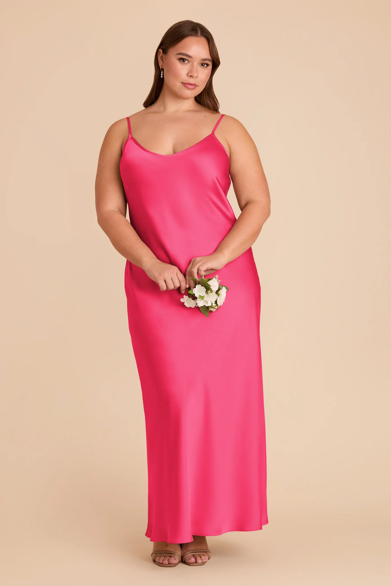 Alice Matte Satin Dress - Fuchsia - Image 6