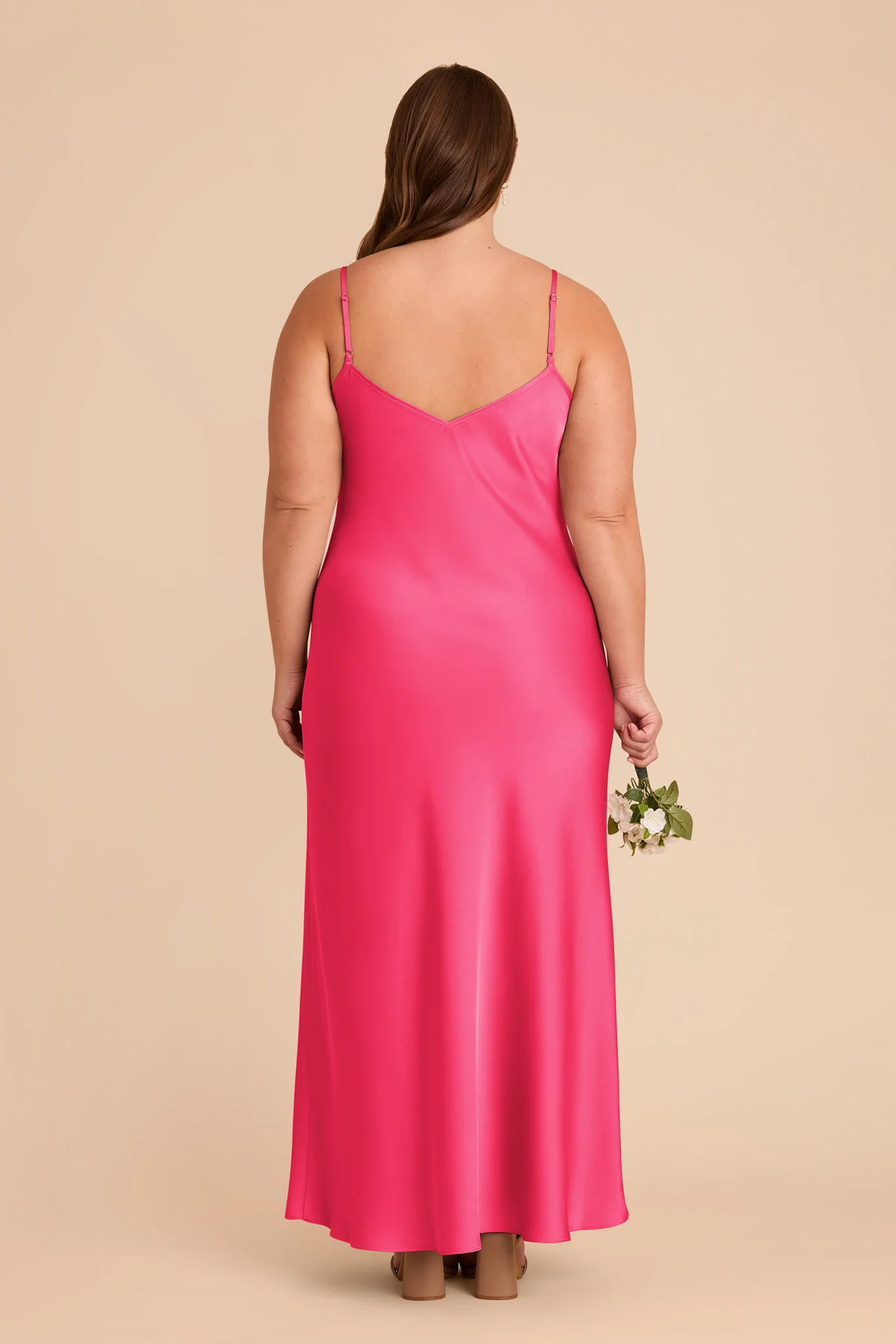 Alice Matte Satin Dress - Fuchsia - Image 8