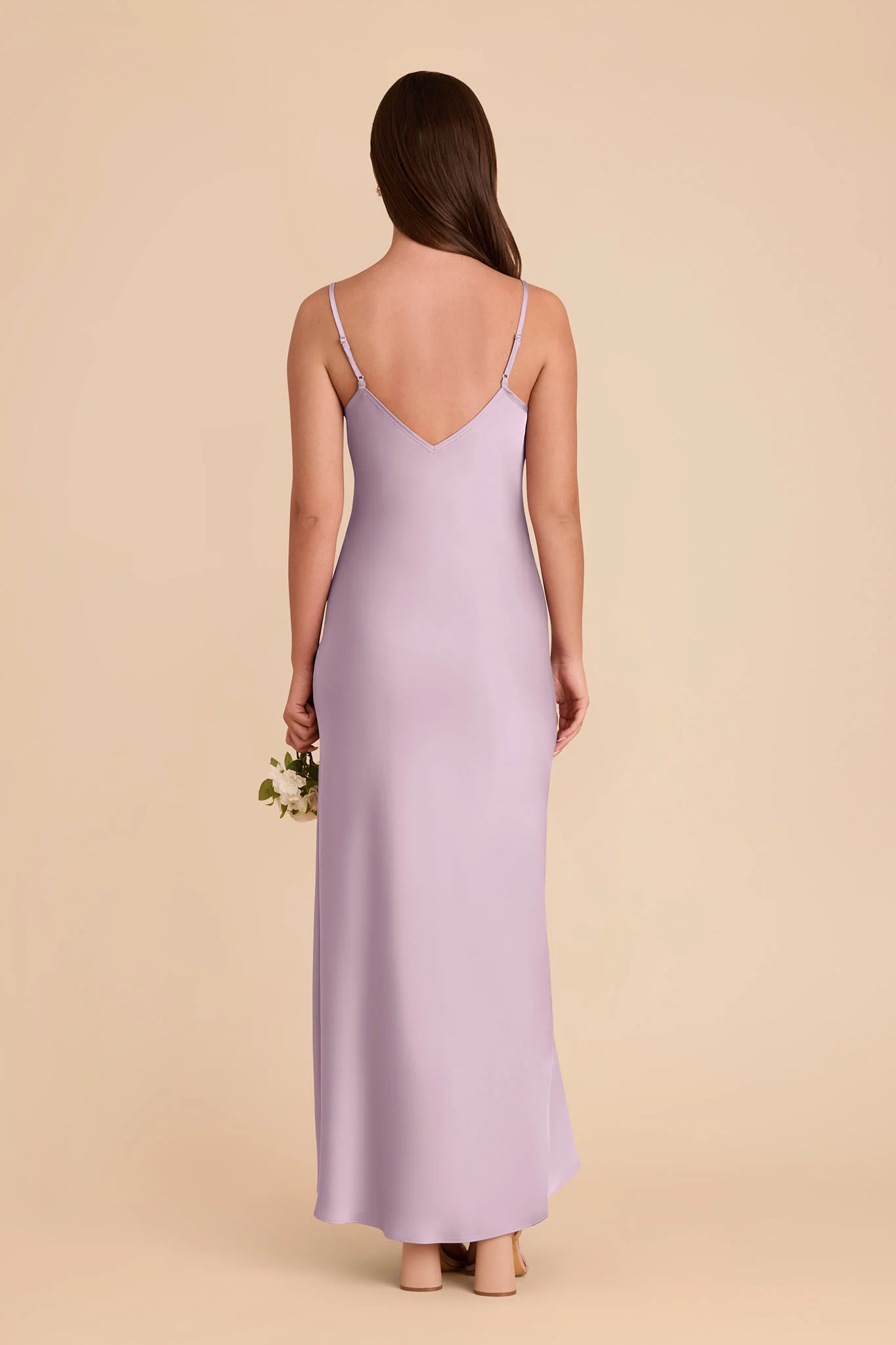 Alice Matte Satin Dress - Lavender - Image 5