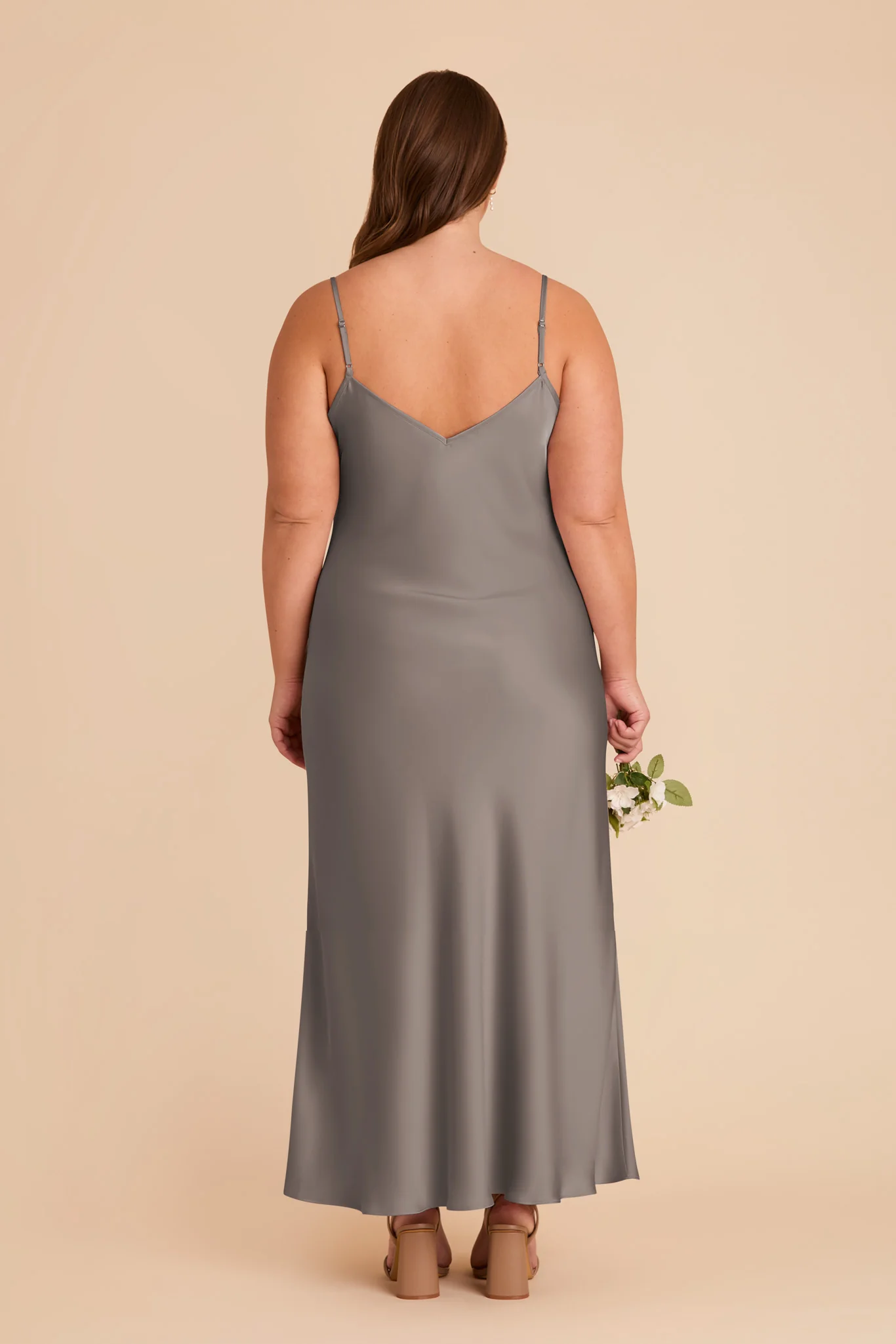 Alice Matte Satin Dress - Quartz - Image 8