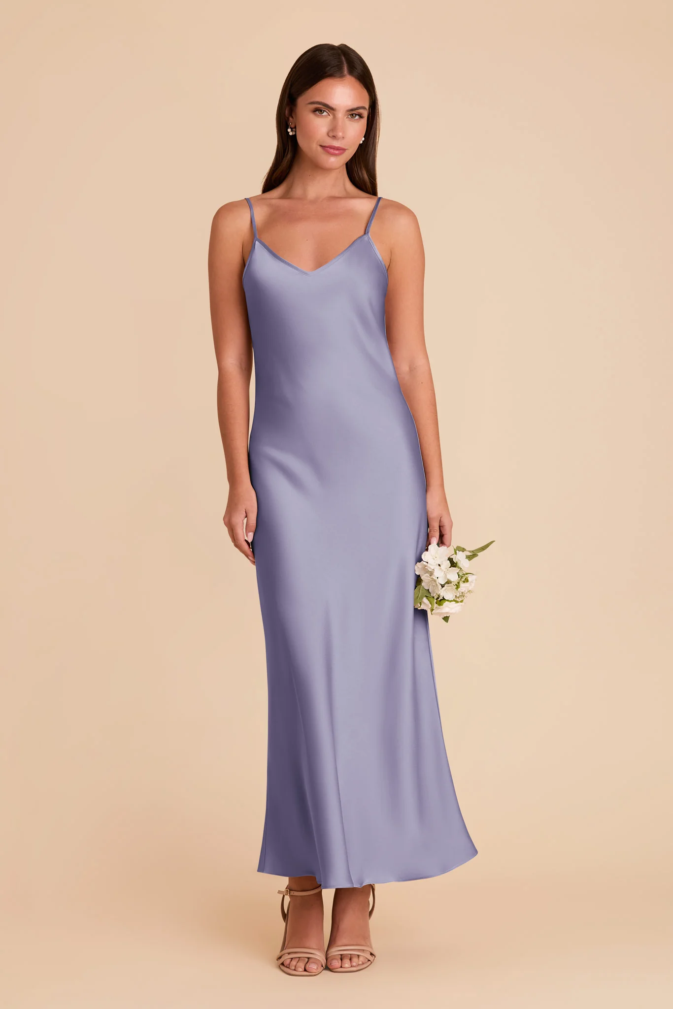Alice Matte Satin Dress - Wisteria