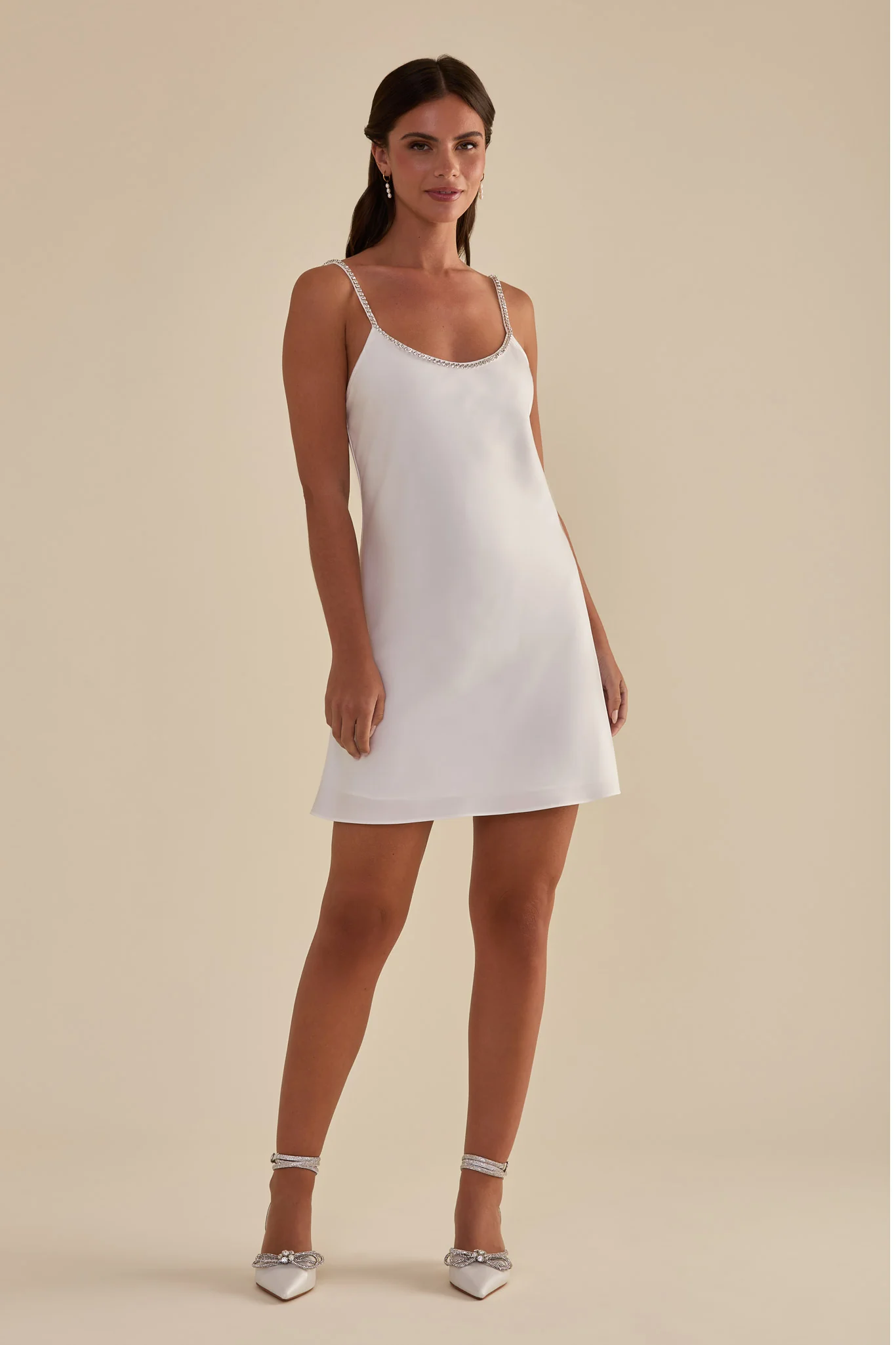 Alicia Matte Satin - White - Image 3