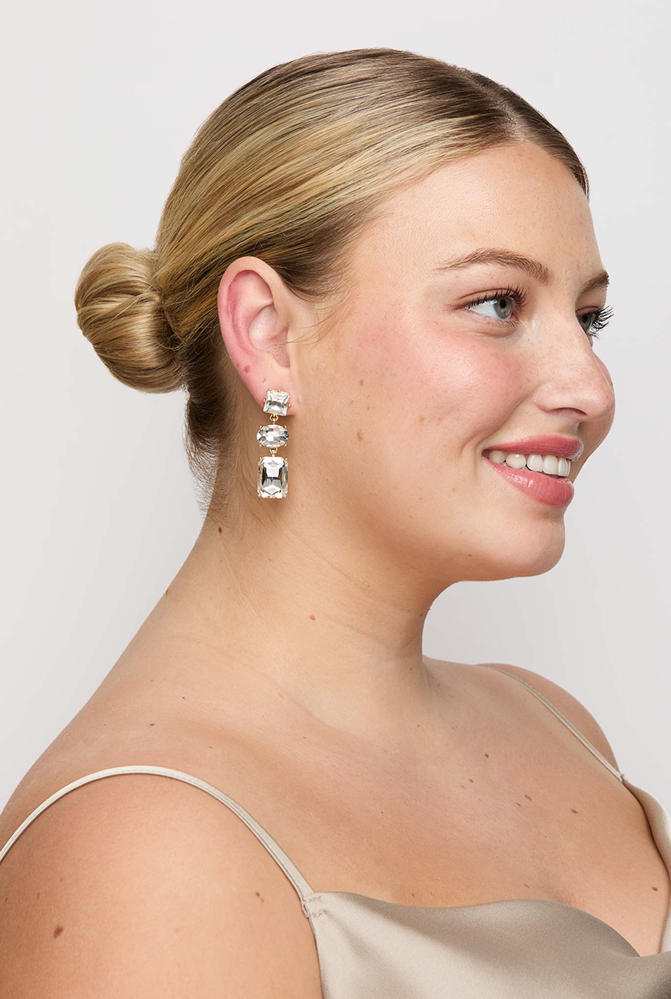 Allie Earrings - Clear - Image 2