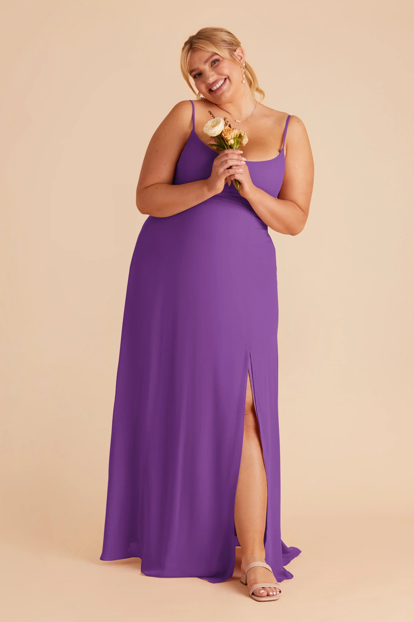 Amy Chiffon Dress - Amethyst - Image 2