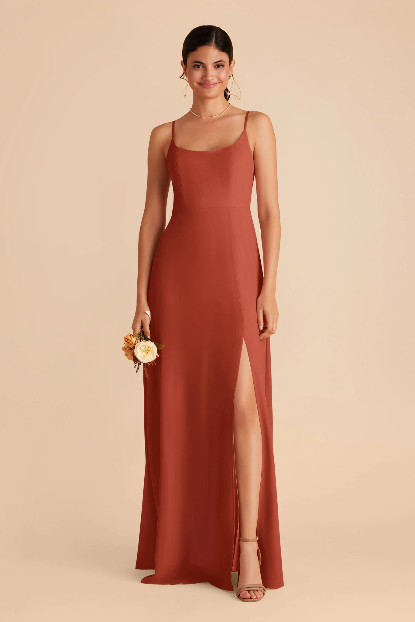 Amy Chiffon Dress - Auburn - Image 4