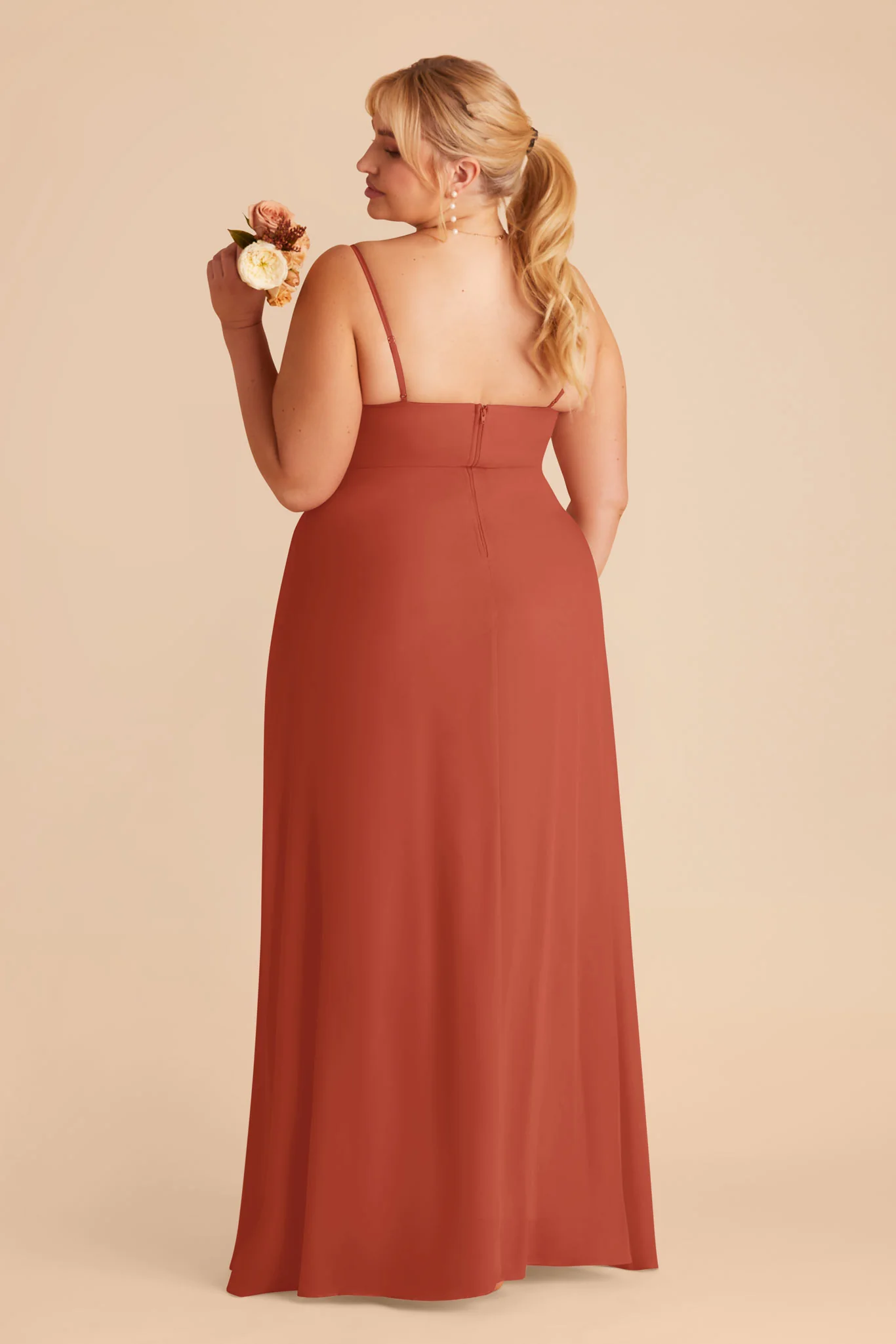 Amy Chiffon Dress - Auburn - Image 7