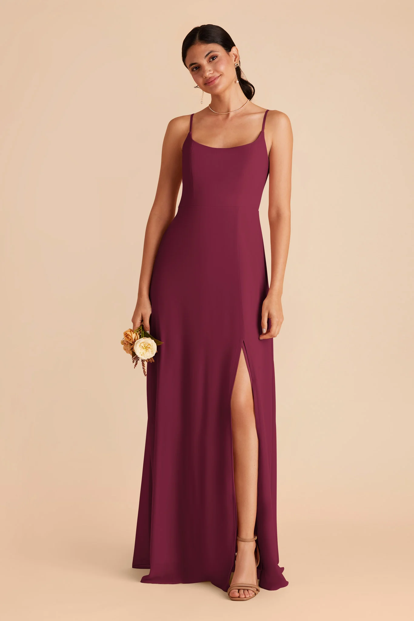 Amy Chiffon Dress - Berry - Image 3