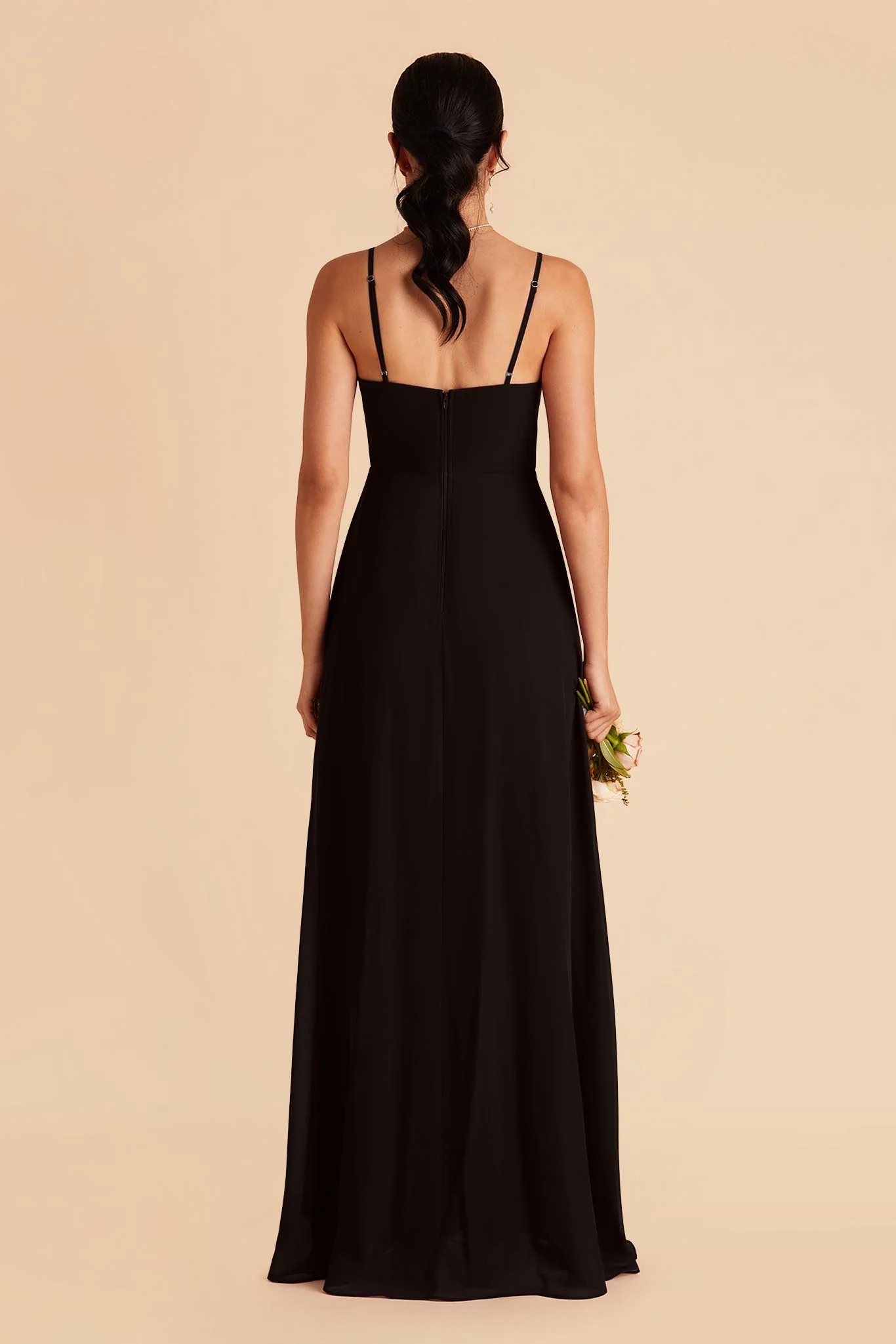 Amy Chiffon Dress - Black - Image 5