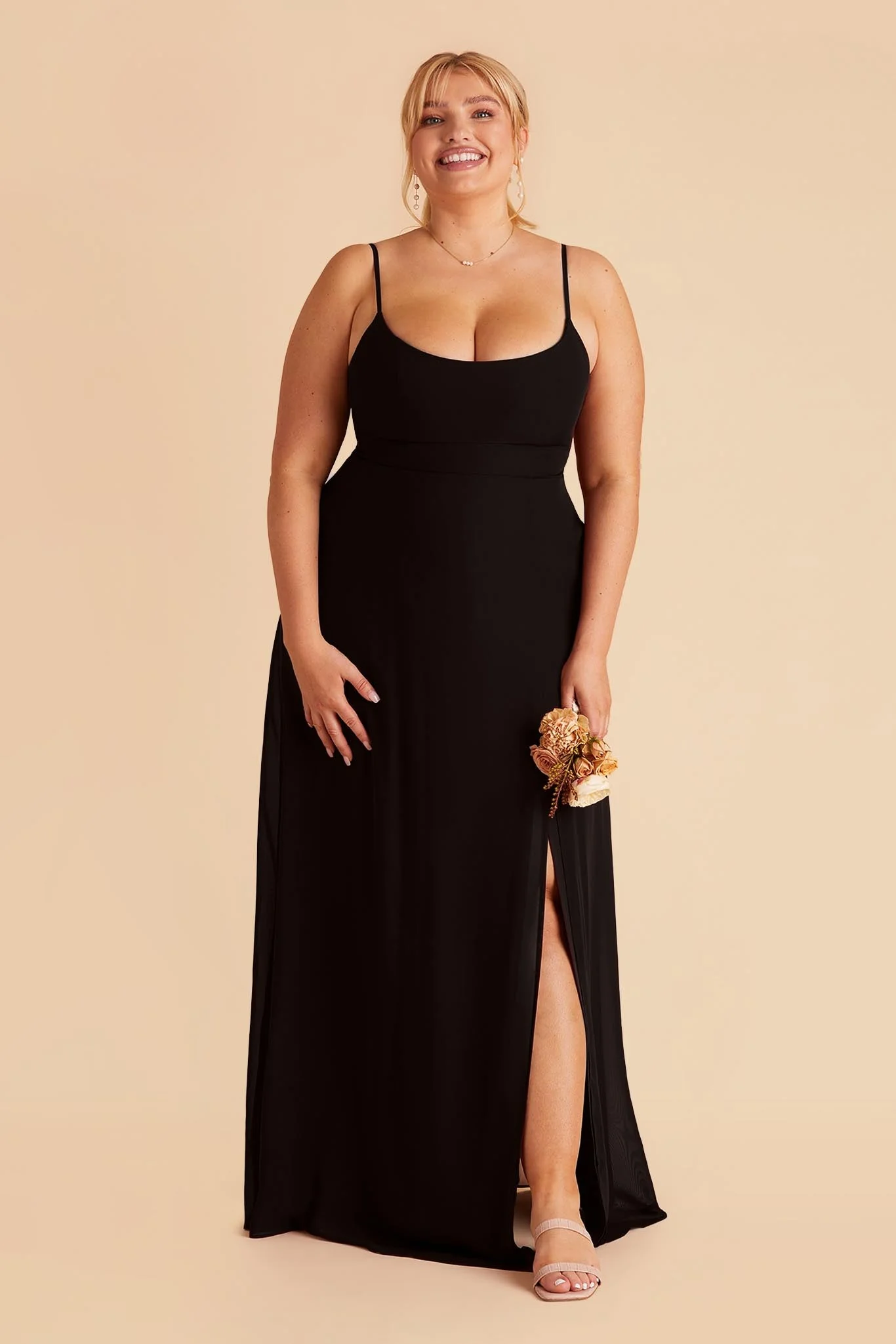 Amy Chiffon Dress - Black - Image 6