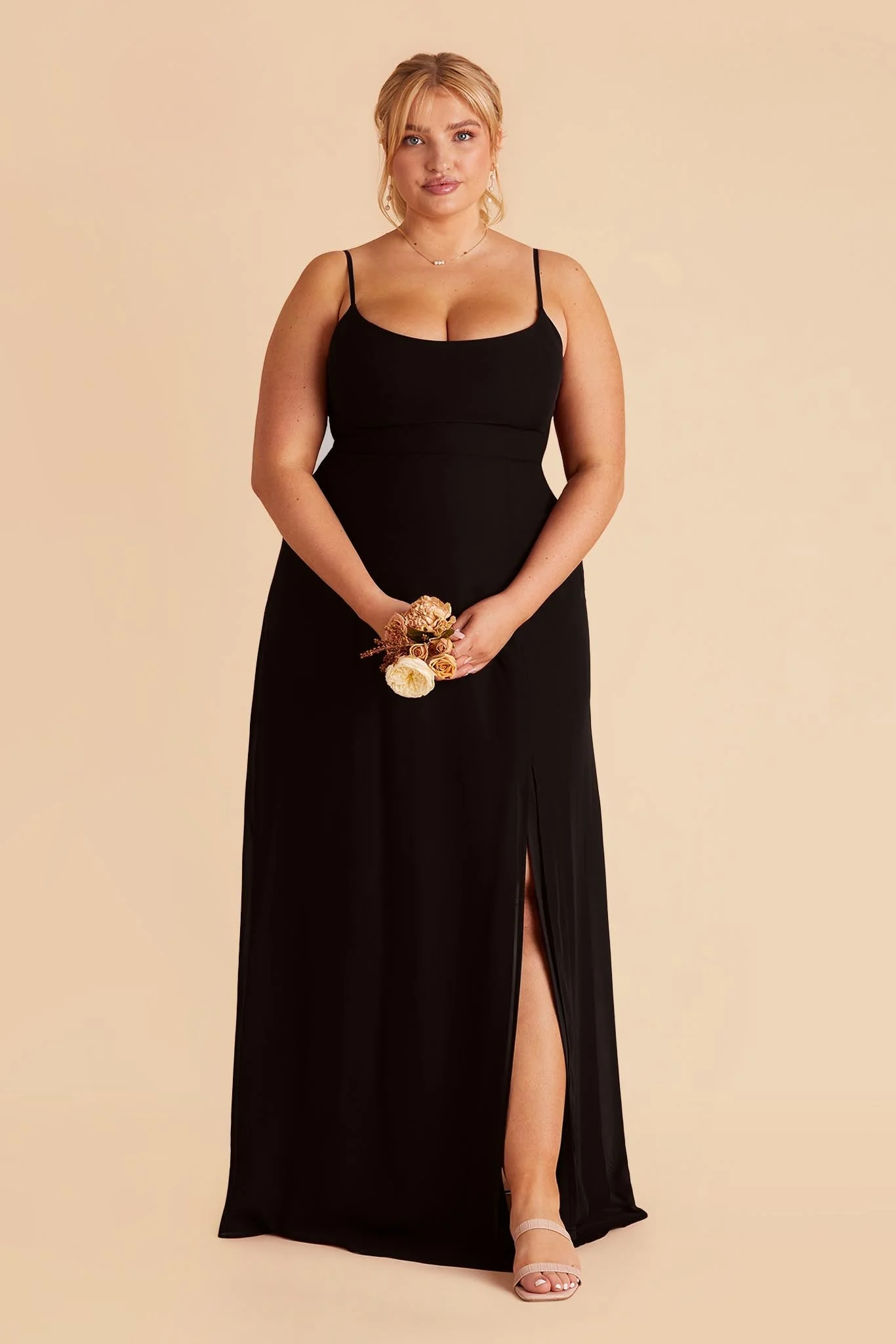 Amy Chiffon Dress - Black - Image 7