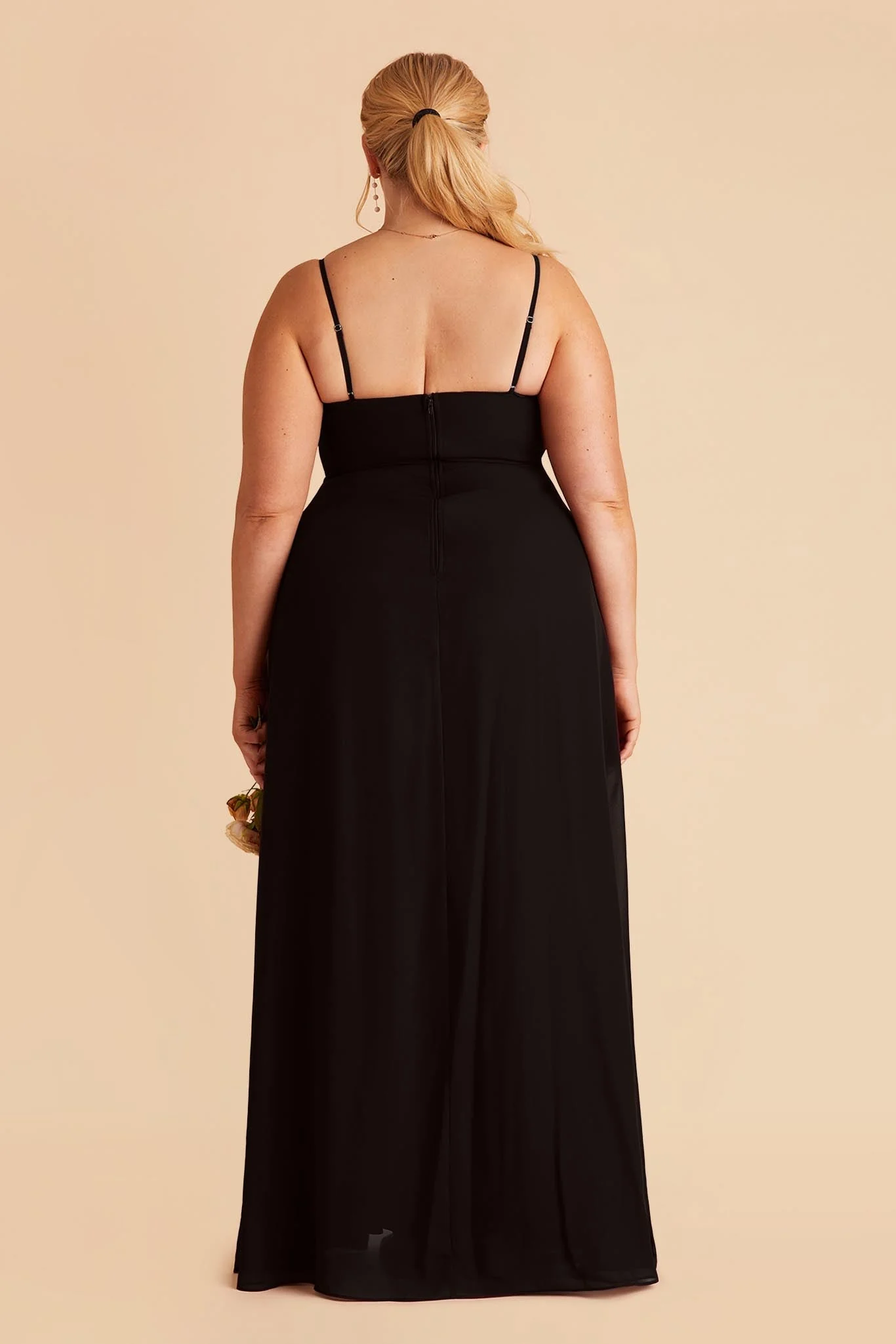 Amy Chiffon Dress - Black - Image 8
