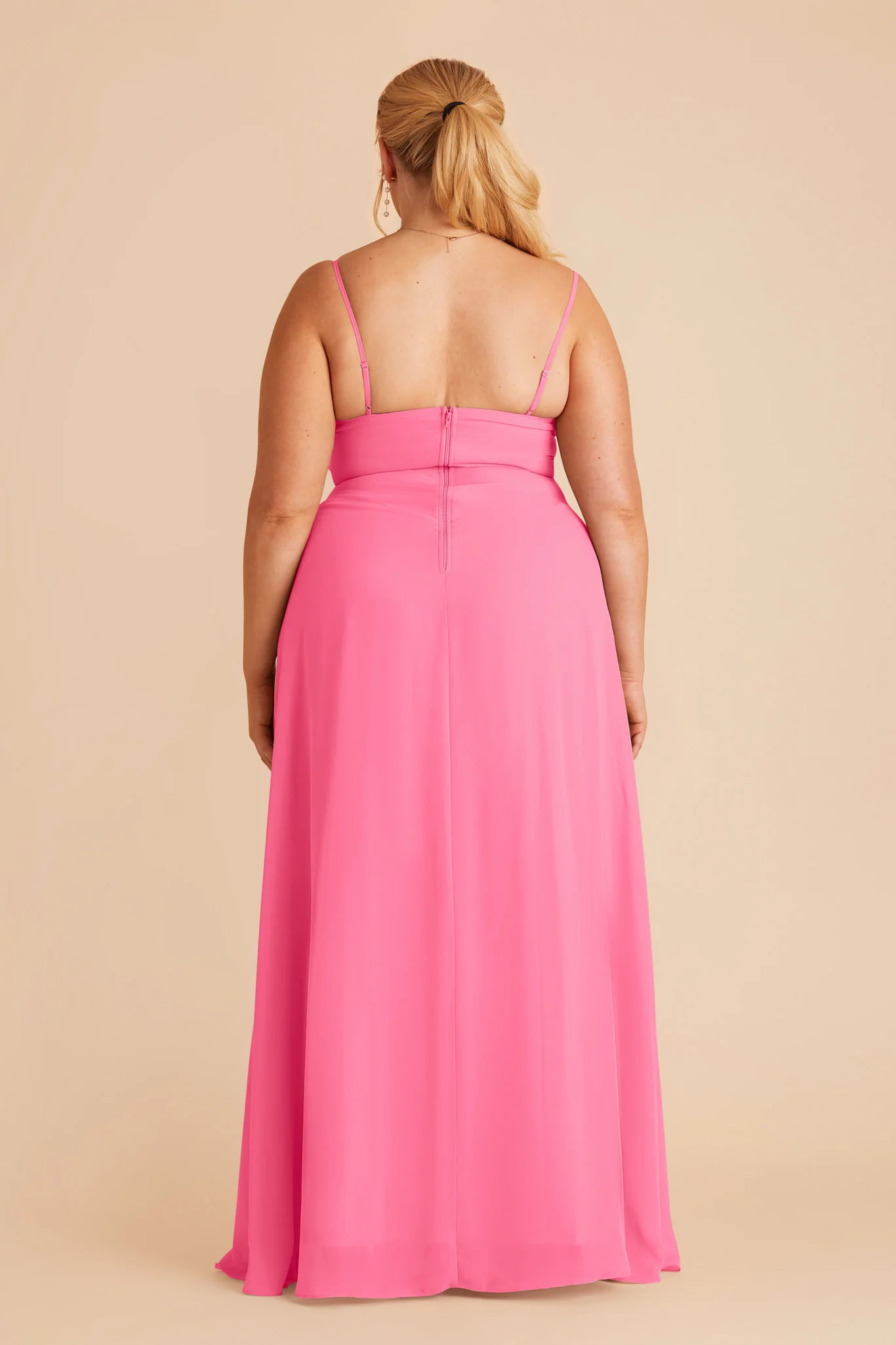 Amy Chiffon Dress - Bon Bon Pink - Image 10