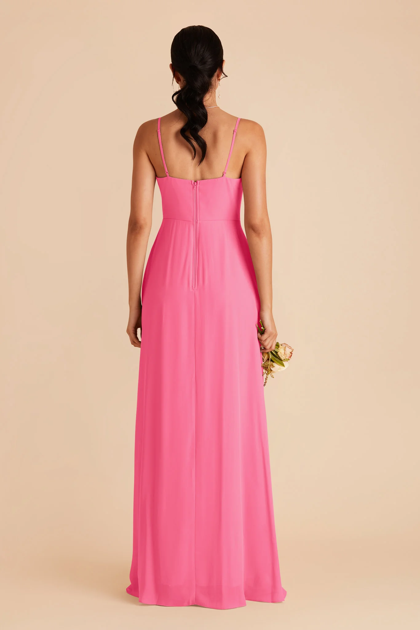 Amy Chiffon Dress - Bon Bon Pink - Image 7