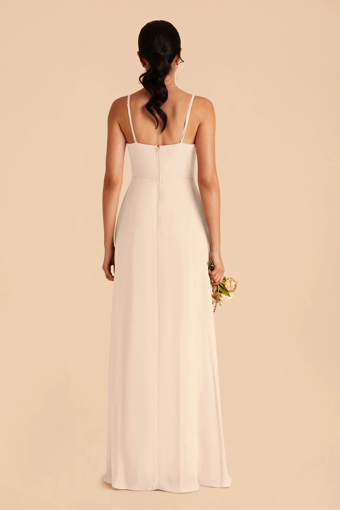 Amy Chiffon Dress - Champagne - Image 5