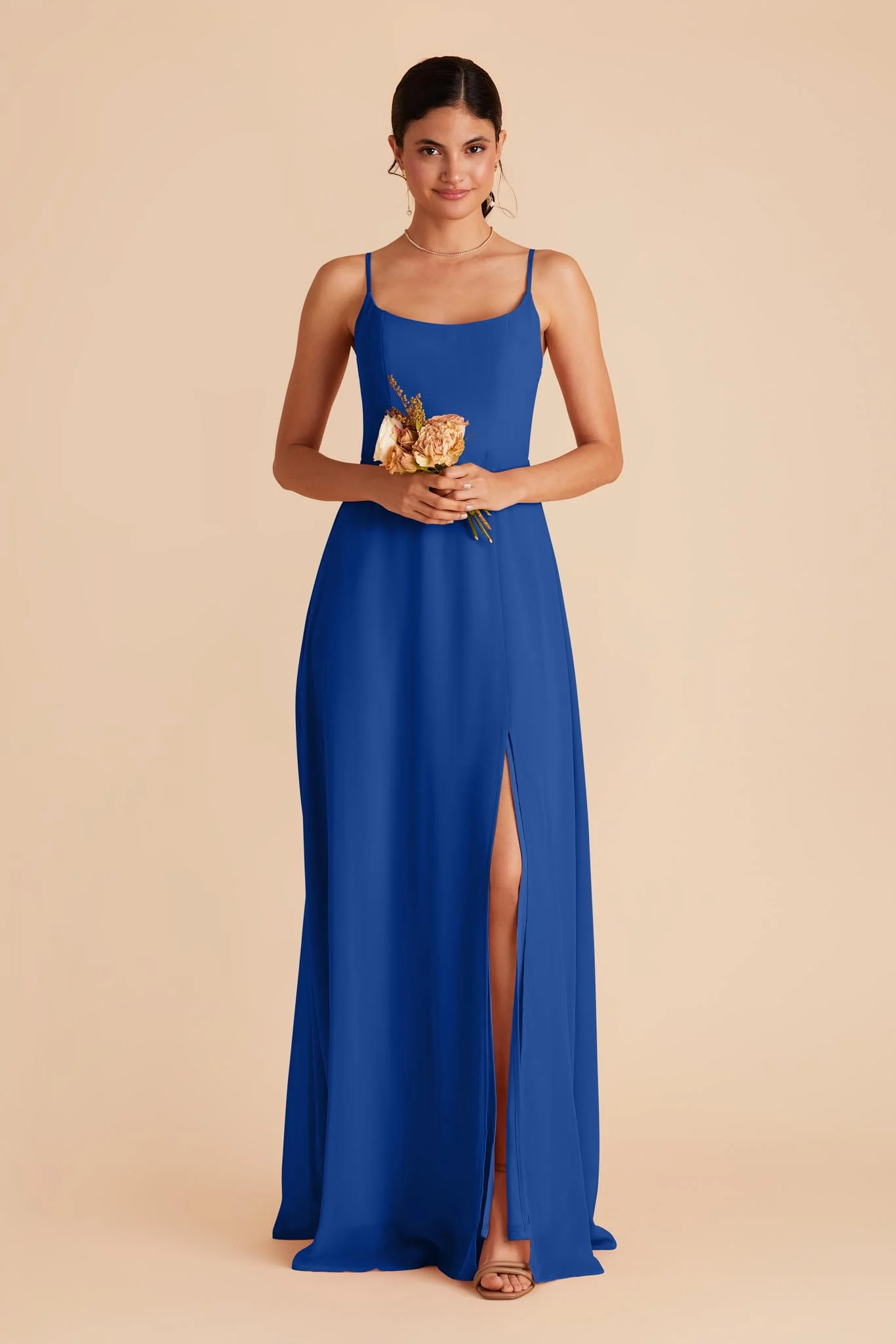 Amy Chiffon Dress - Cobalt Blue - Image 3