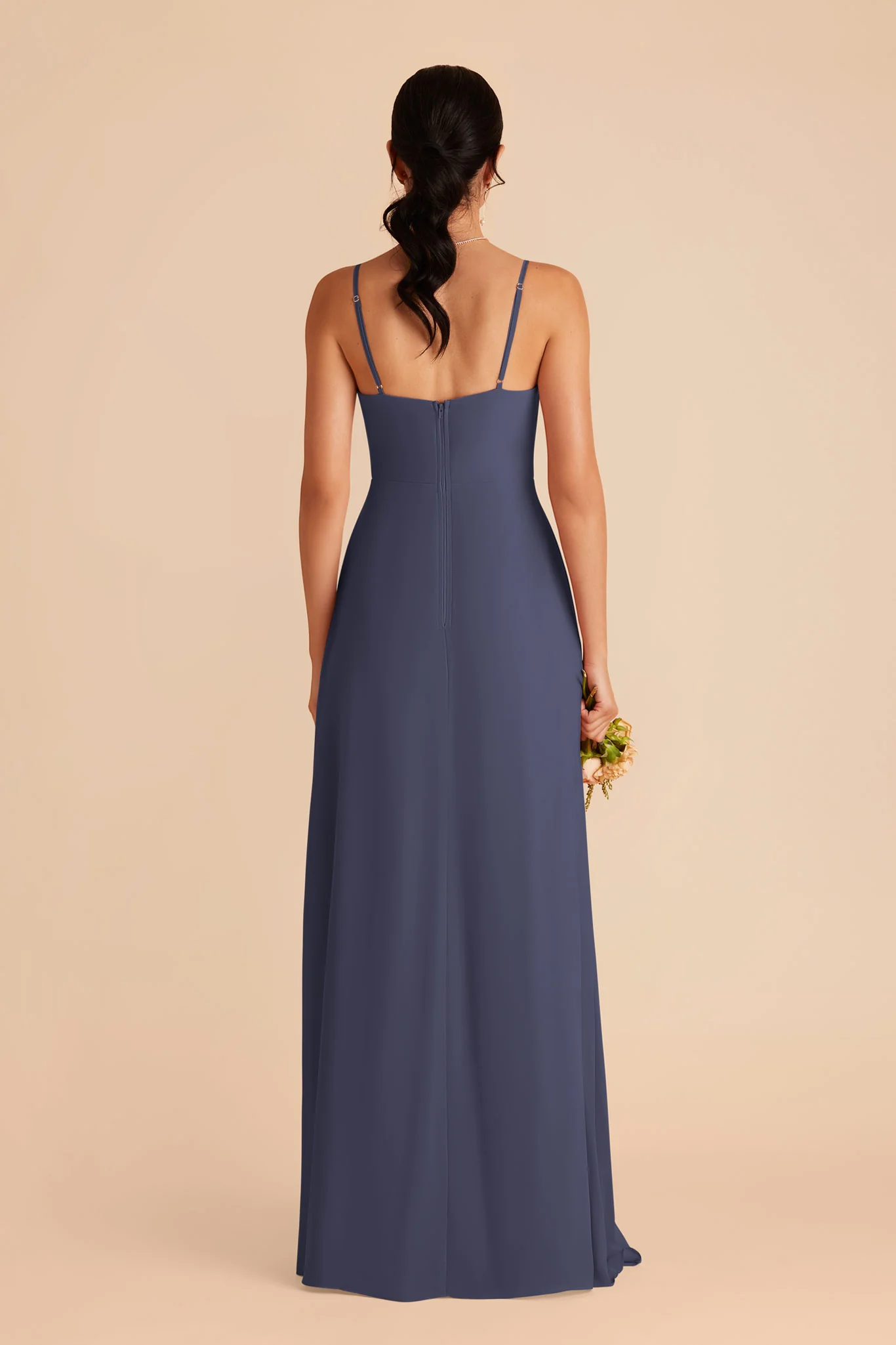 Amy Chiffon Dress - Dusk Blue - Image 5