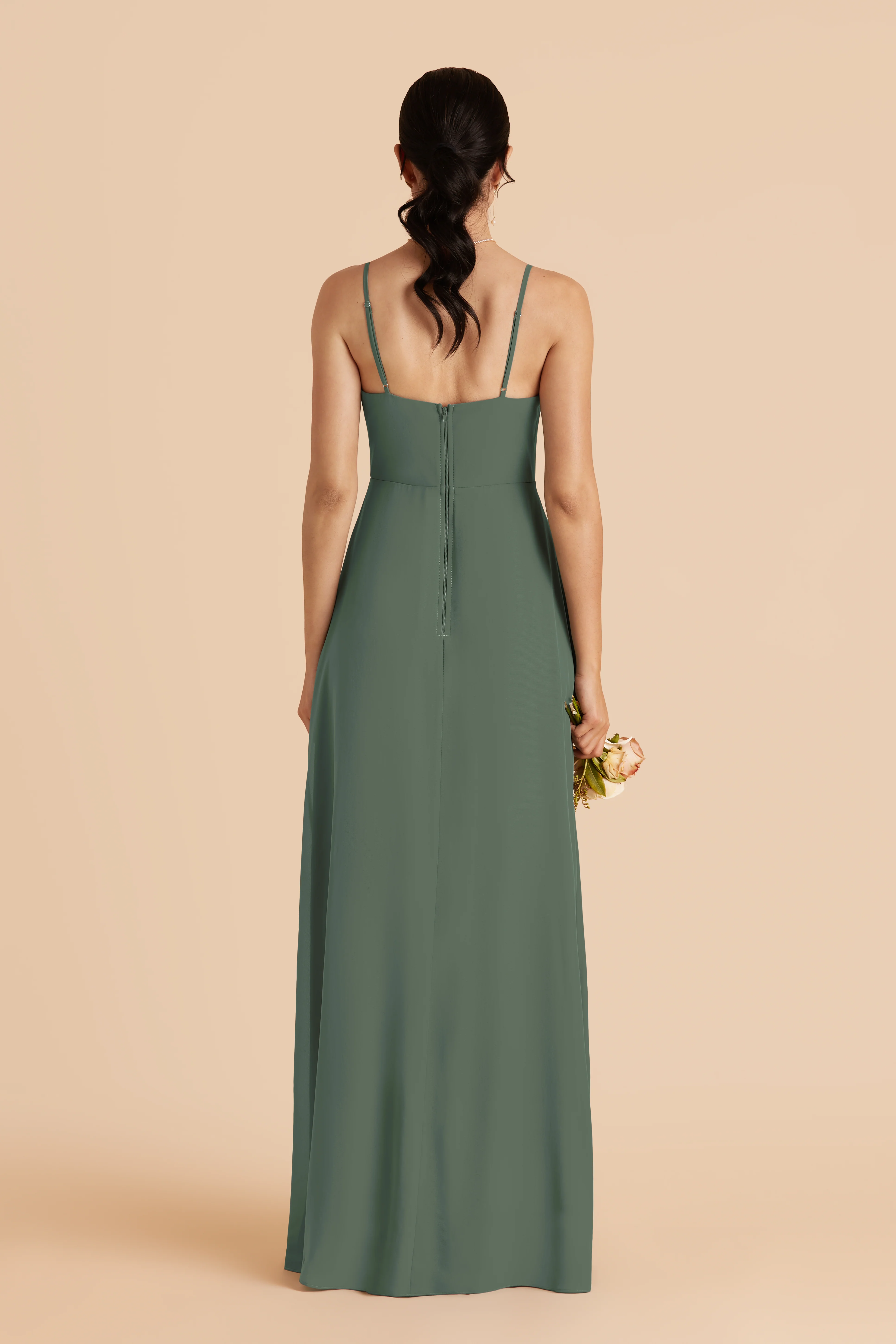Amy Chiffon Dress - Eucalyptus - Image 4