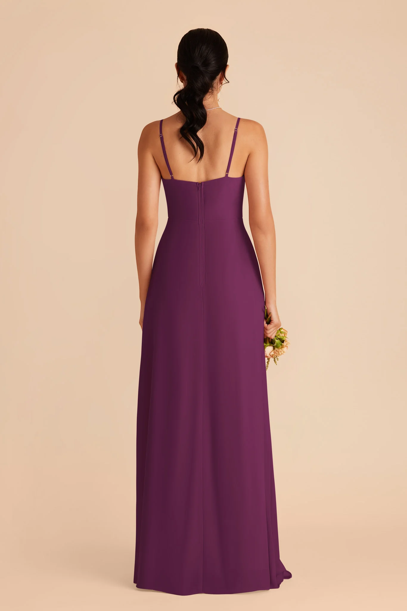 Amy Chiffon Dress - Fig - Image 5
