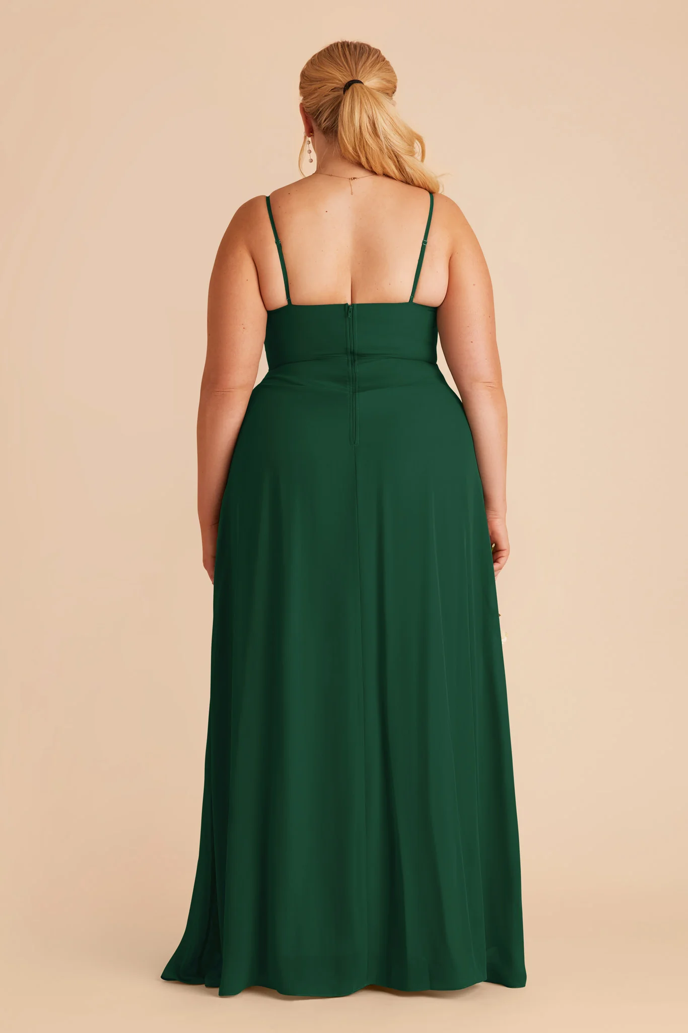 Amy Chiffon Dress - Forest Green - Image 8