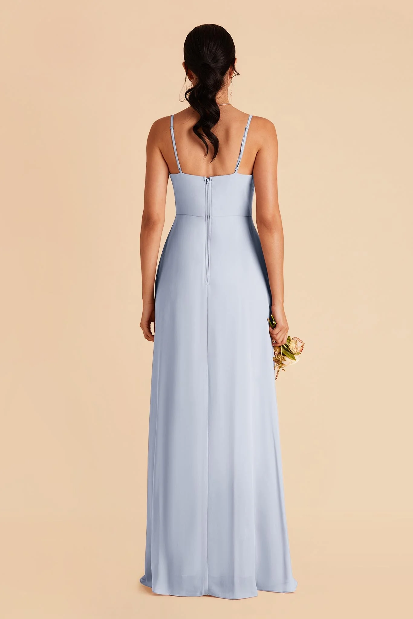 Amy Chiffon Dress - Ice Blue - Image 3