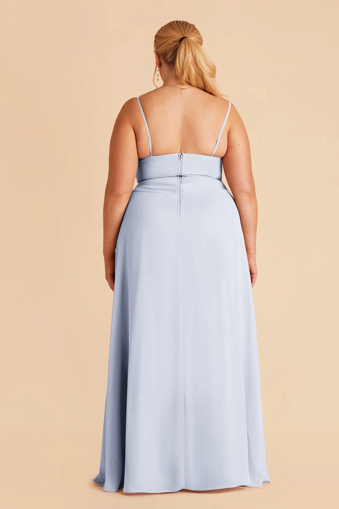 Amy Chiffon Dress - Ice Blue - Image 6