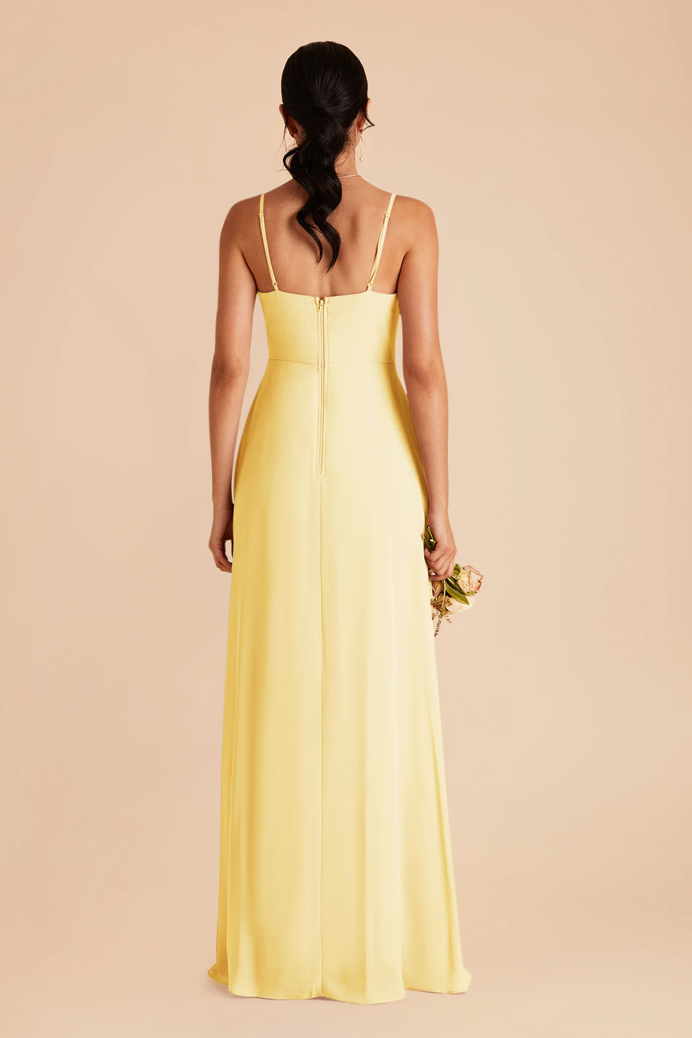 Amy Chiffon Dress - Lemon Sorbet - Image 5