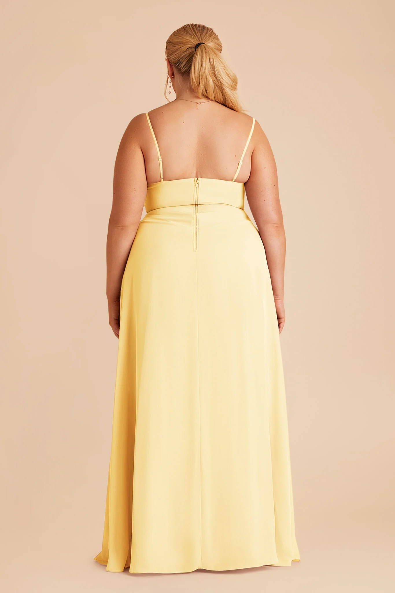 Amy Chiffon Dress - Lemon Sorbet - Image 7