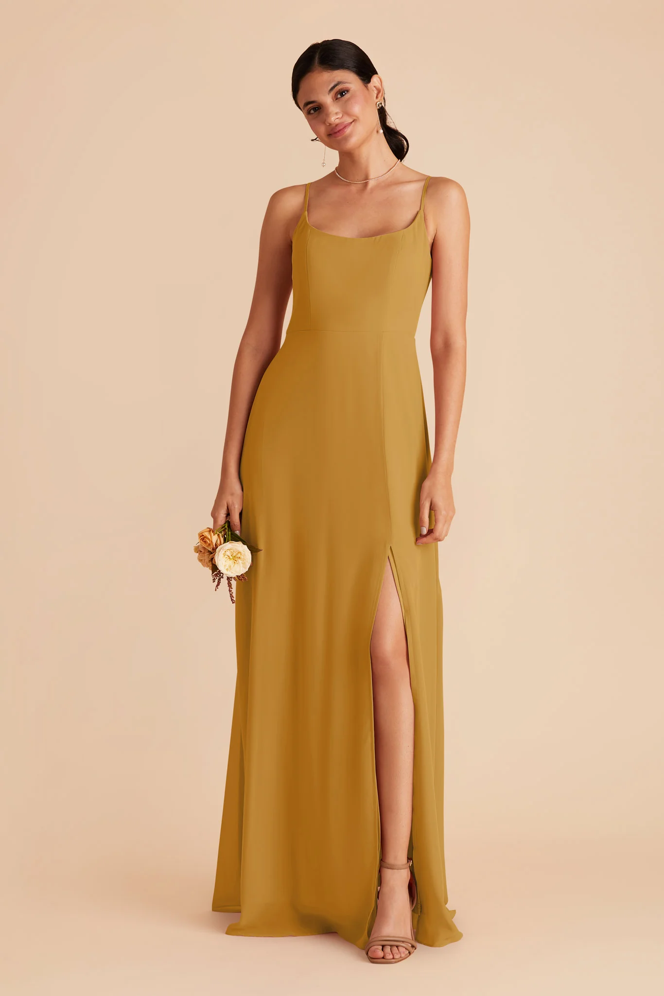 Amy Chiffon Dress - Marigold - Image 4